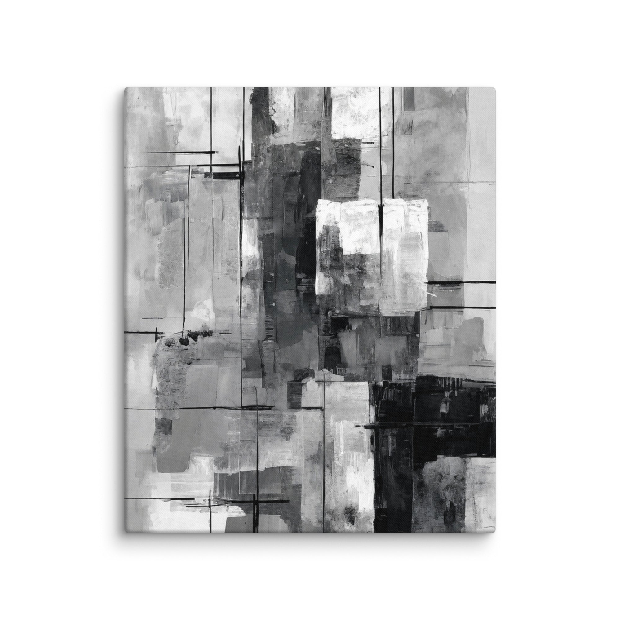 Align canvas print product mockup in 16 x 16 inch universal size