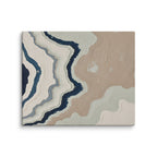 Karst canvas artwork with limestone-like textures and deep charcoal shadows, shown on white.