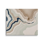 Terrace canvas artwork with stepped stone-like shelves and warm mineral gradients, shown on white.
