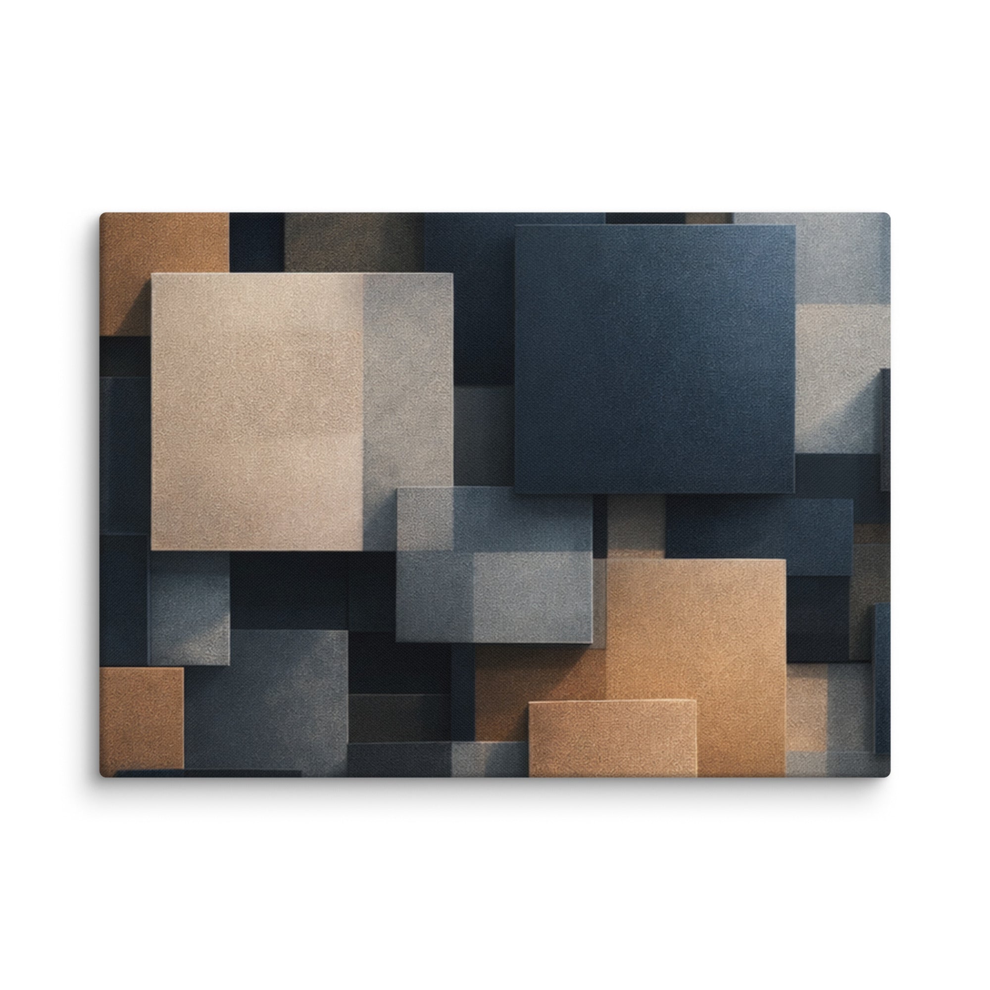 Monolith canvas print product mockup in 16 x 16 inch universal size