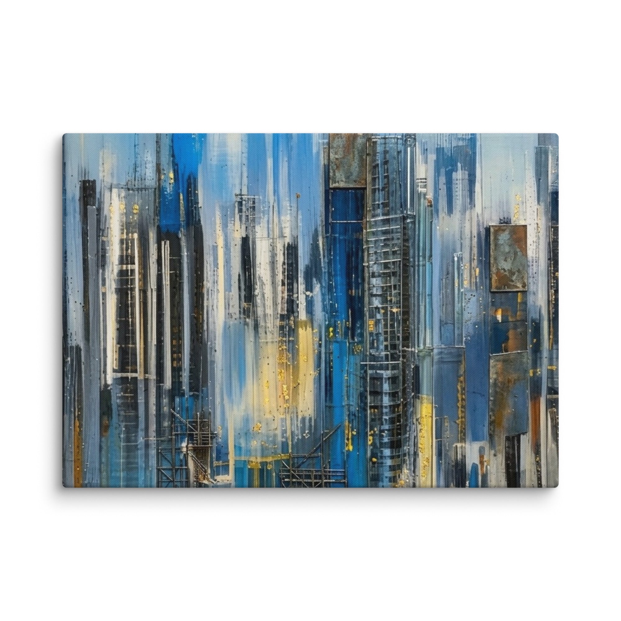 Facade canvas print with product details shown in 18 x 24 inch large size