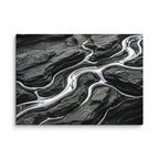 Basalt wall art product image as a canvas print in 16 x 32 inch large size
