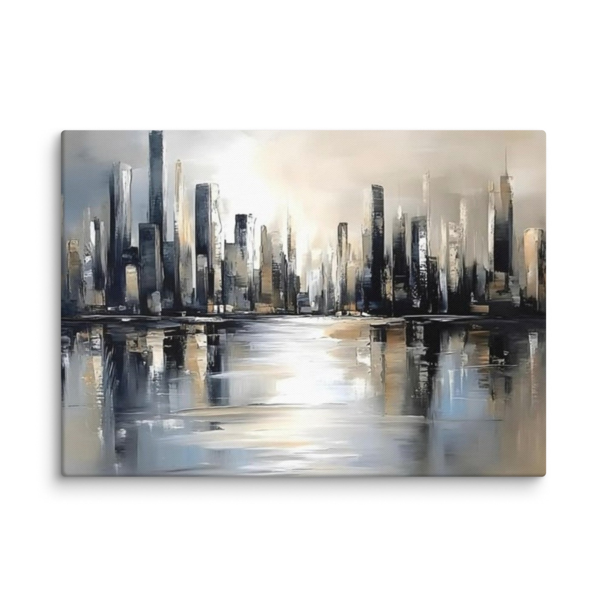 Sharps canvas print product mockup in 16 x 16 inch universal size