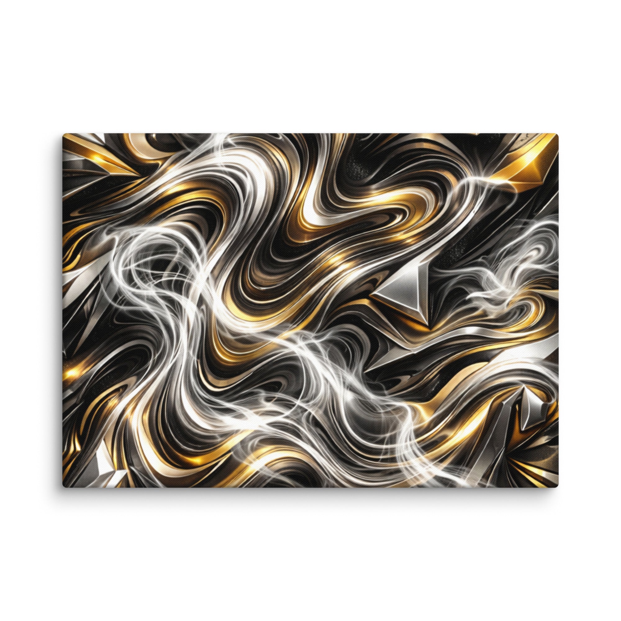 Ouro canvas print product mockup in 16 x 16 inch universal size