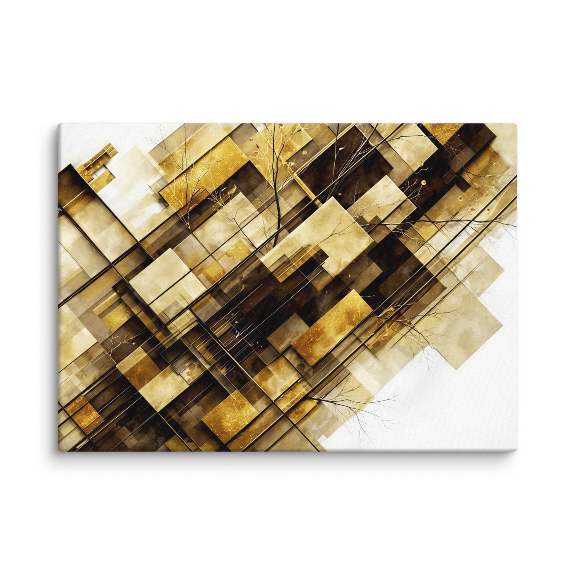 Helios canvas print product mockup in 16 x 16 inch universal size