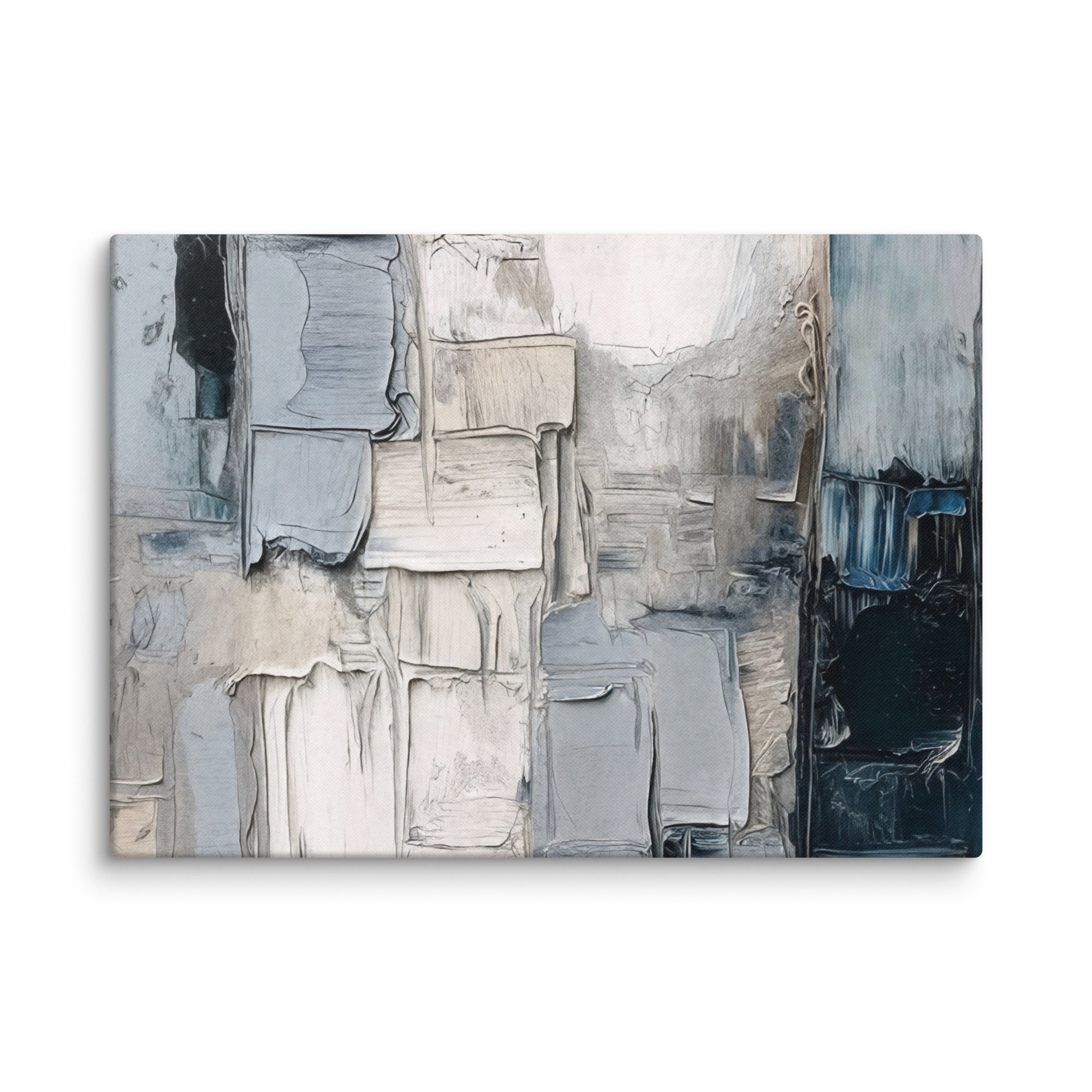 Haze canvas print shown in wall display view in 6 x 6 inch universal size
