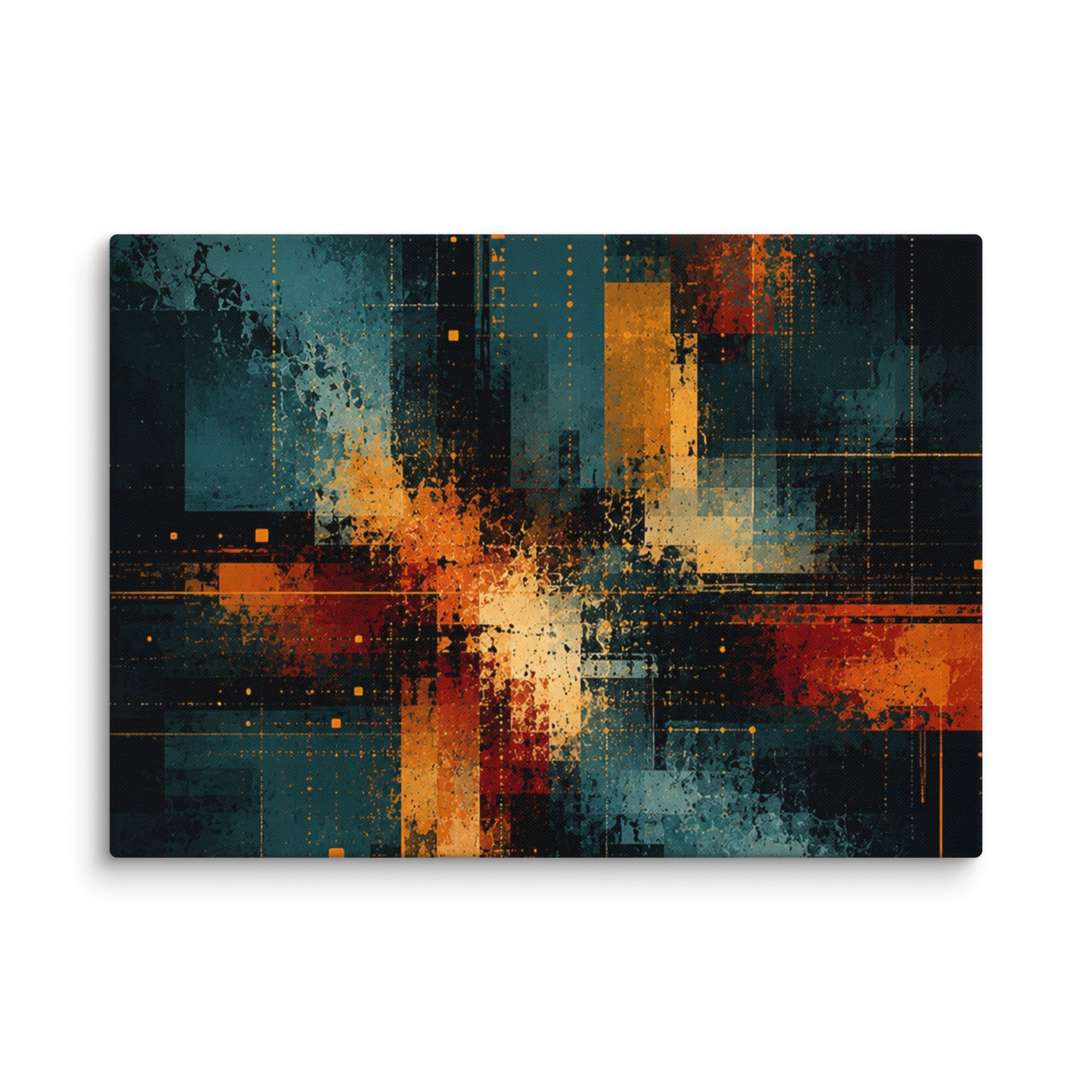 Axion canvas print product mockup in 16 x 16 inch universal size