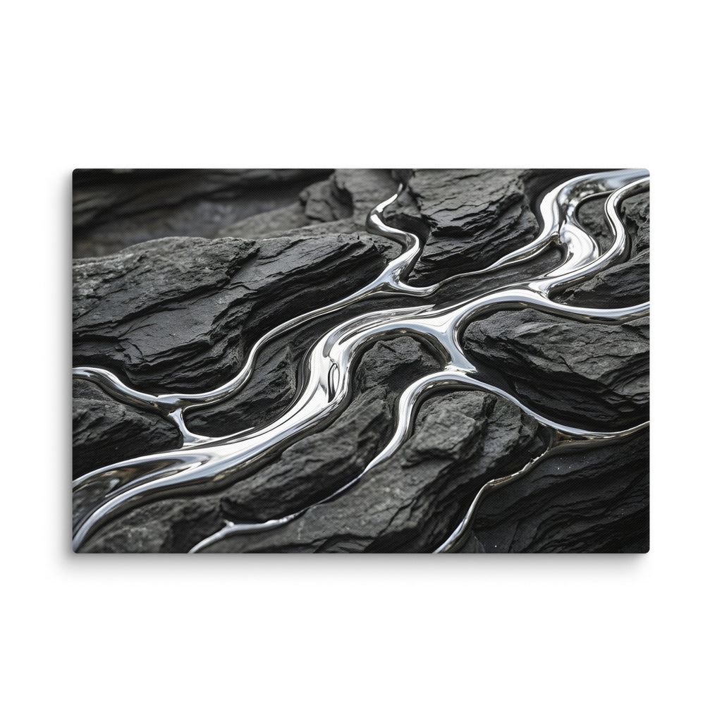 Basalt canvas print front-facing product image in 16 x 48 inch statement piece