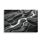 Basalt canvas print front-facing product image in 16 x 48 inch statement piece