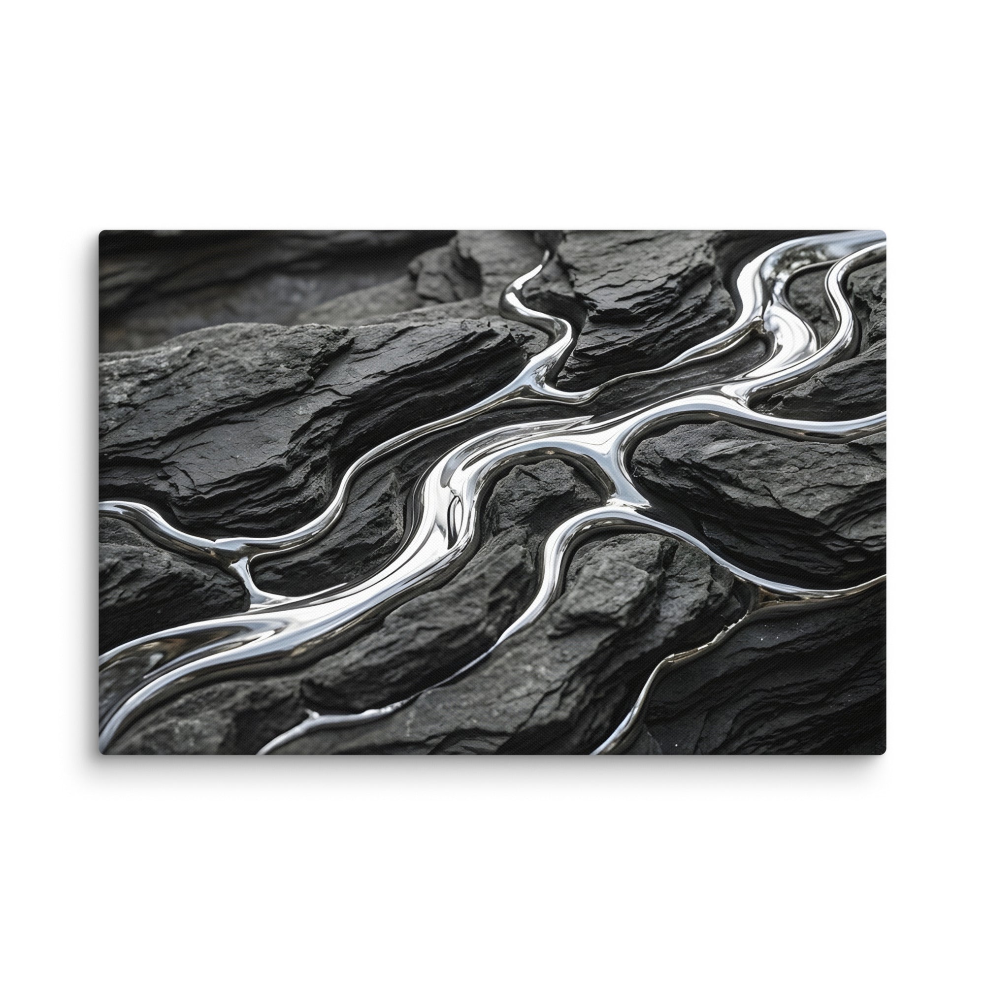 Basalt canvas print front-facing product image in 16 x 48 inch statement piece