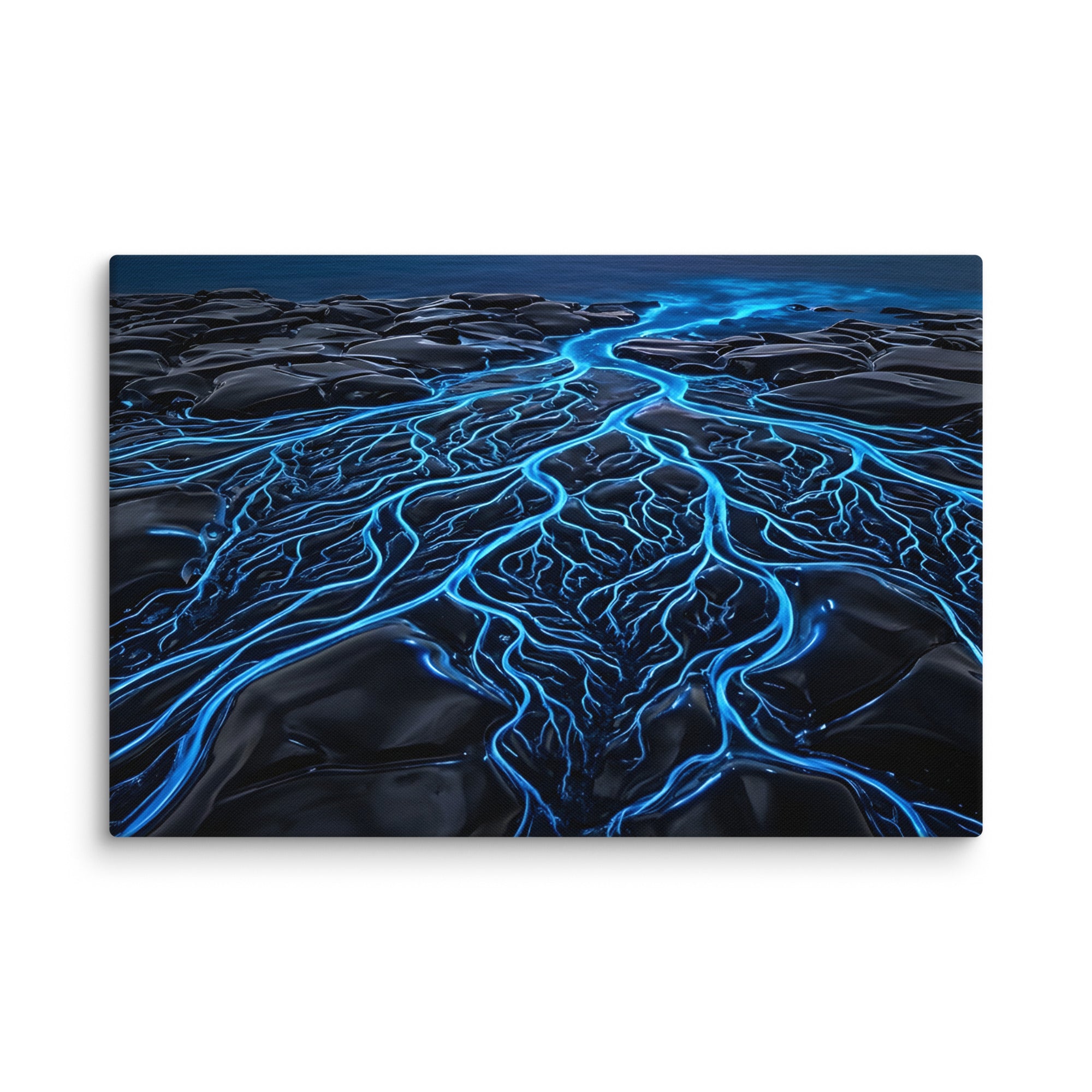 Caldera canvas print product mockup in 24 x 32 inch large size