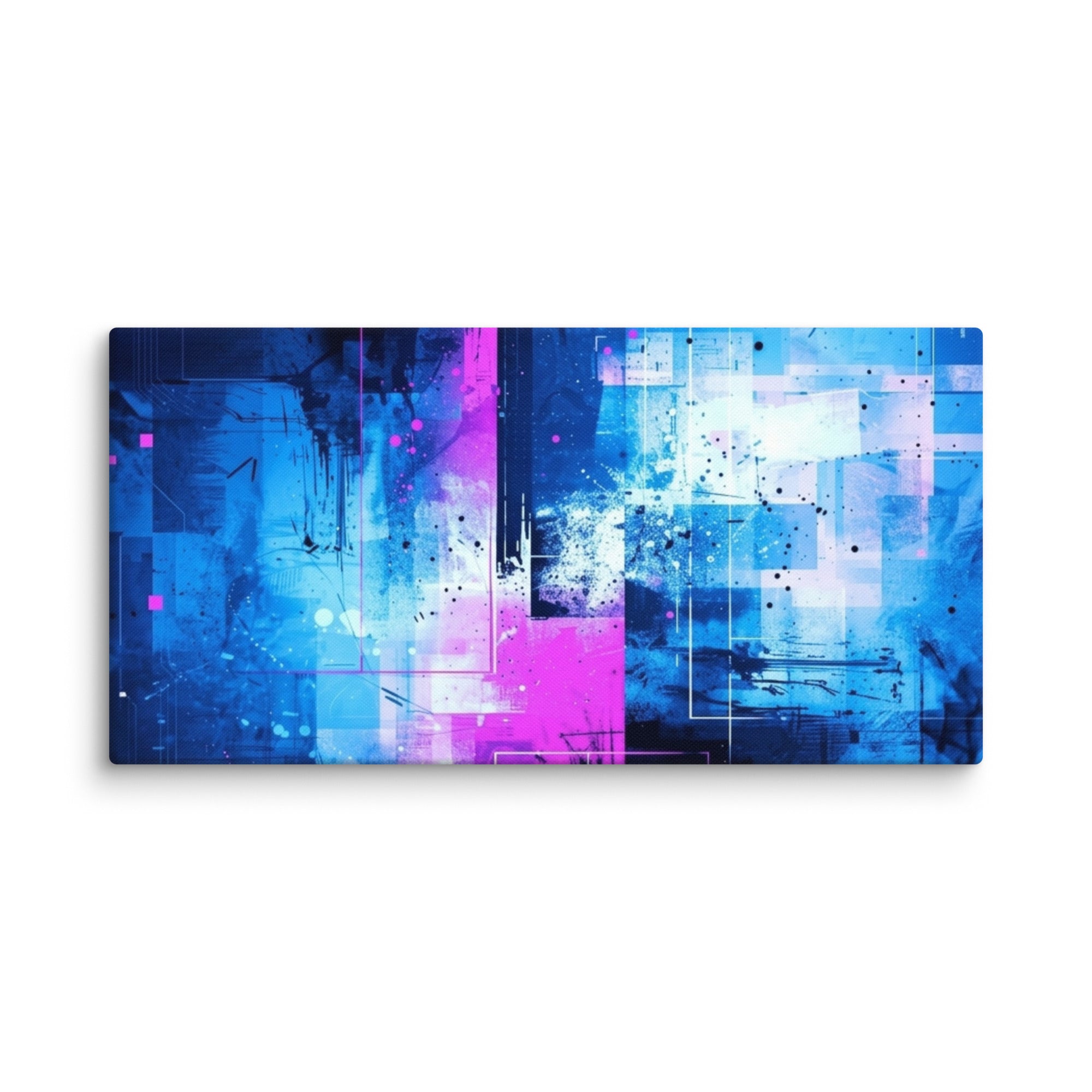 Canvas 'Neon wall art image for product listing in 16 x 24 inch universal size