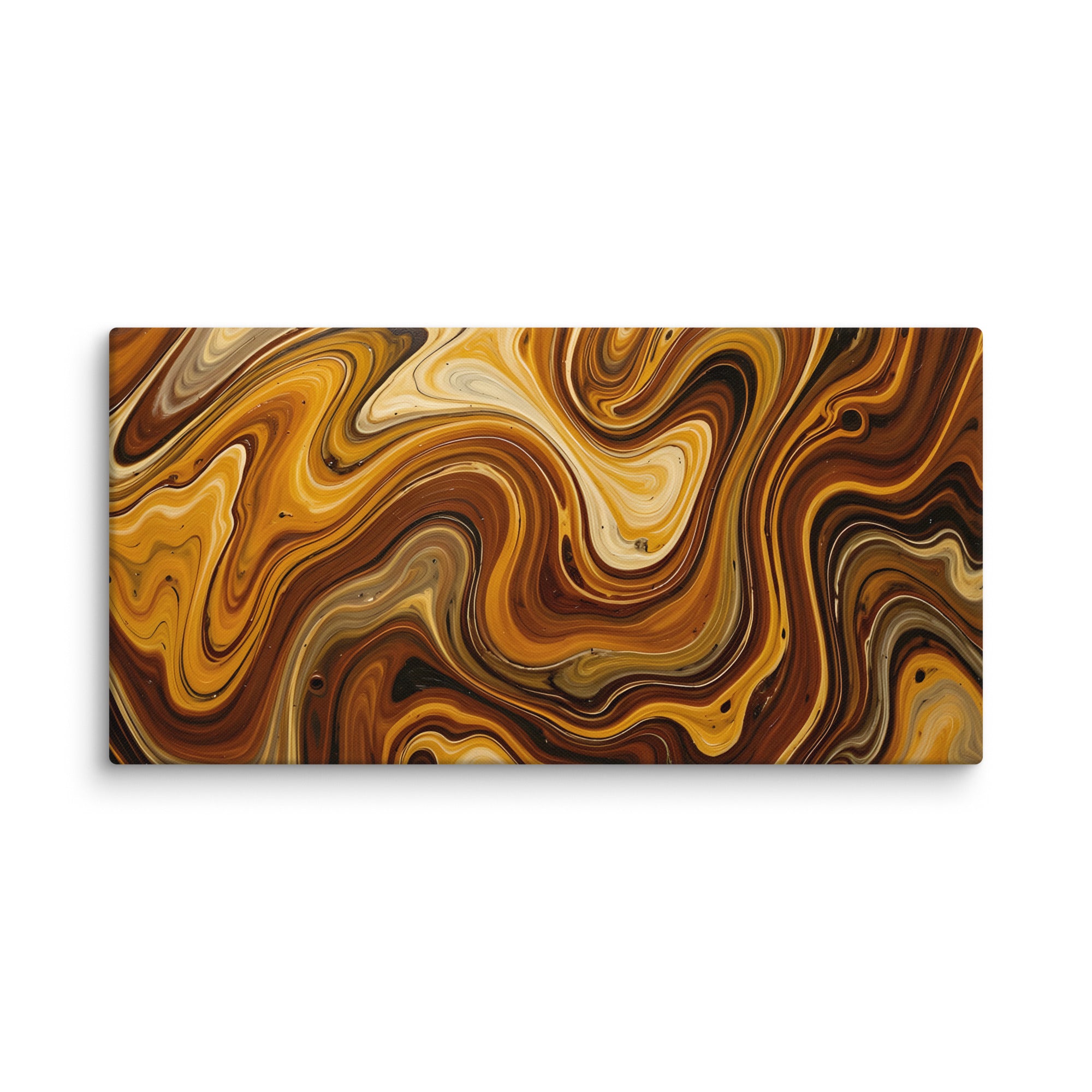 Molten Earth canvas print with product details shown in 16 x 32 inch large size