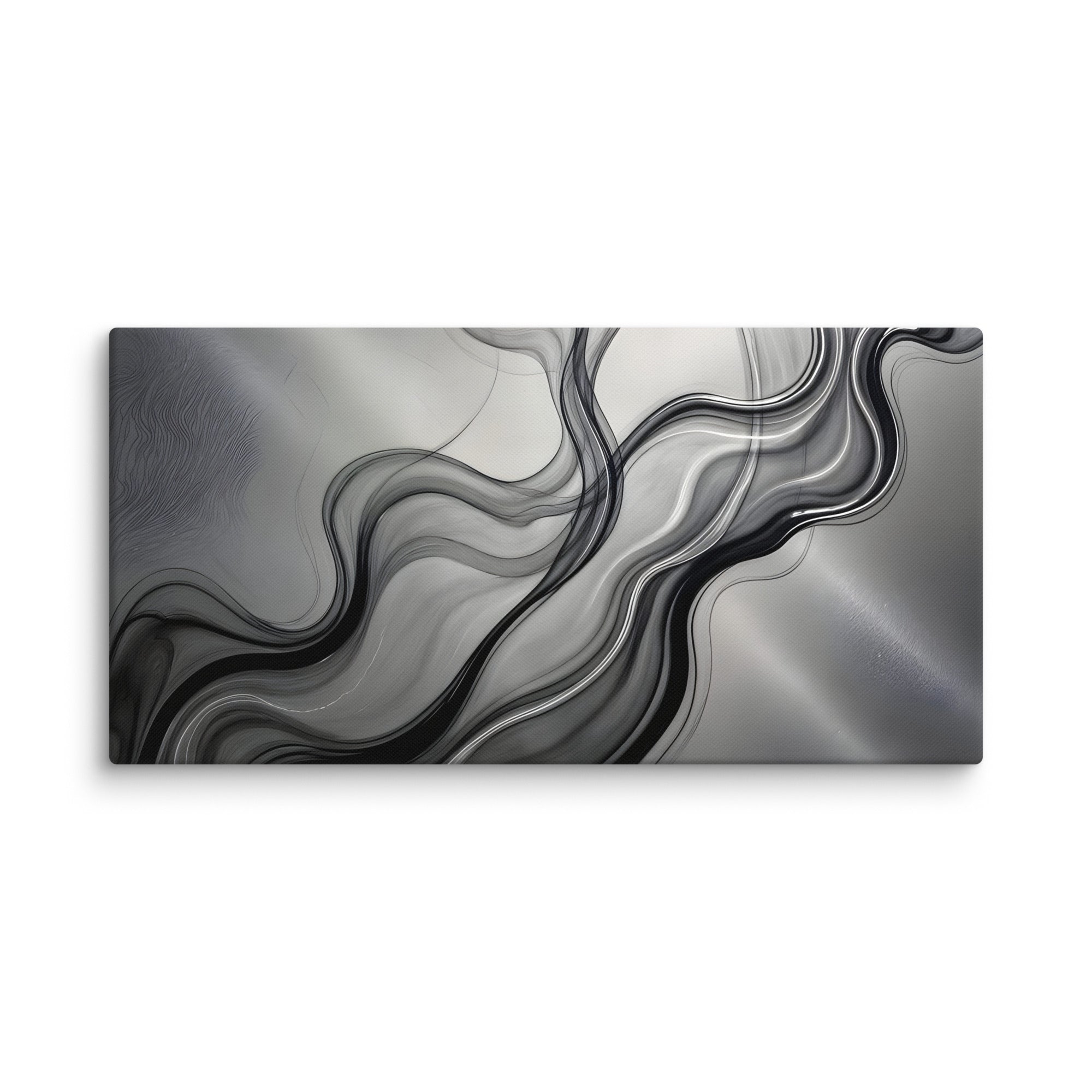 Smoke canvas print with product details shown in 16 x 32 inch large size