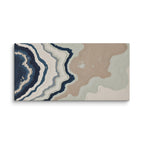 Karst canvas artwork with limestone-like textures and deep charcoal shadows, shown on white.