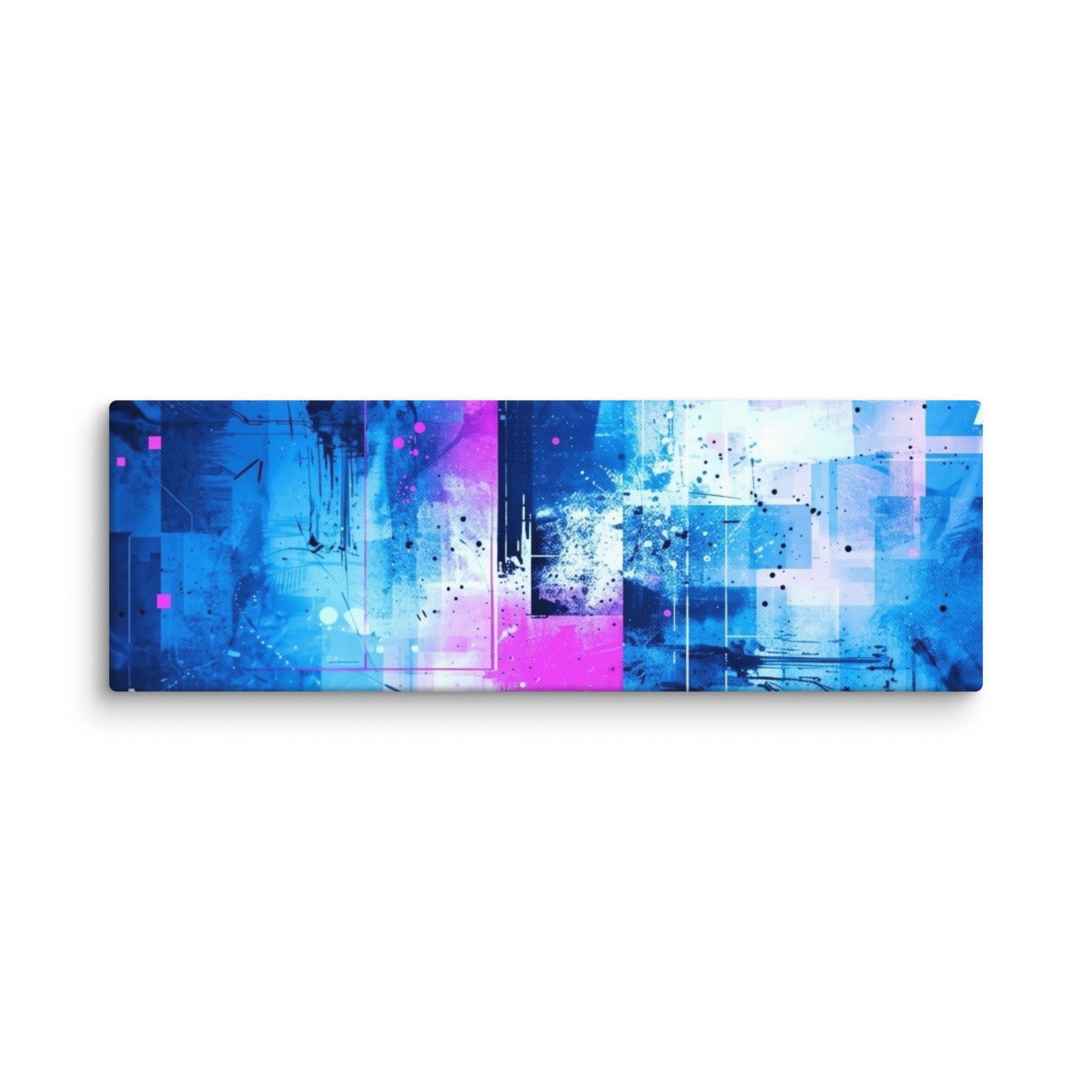 Canvas 'Neon wall art with product details shown in 16 x 32 inch large size