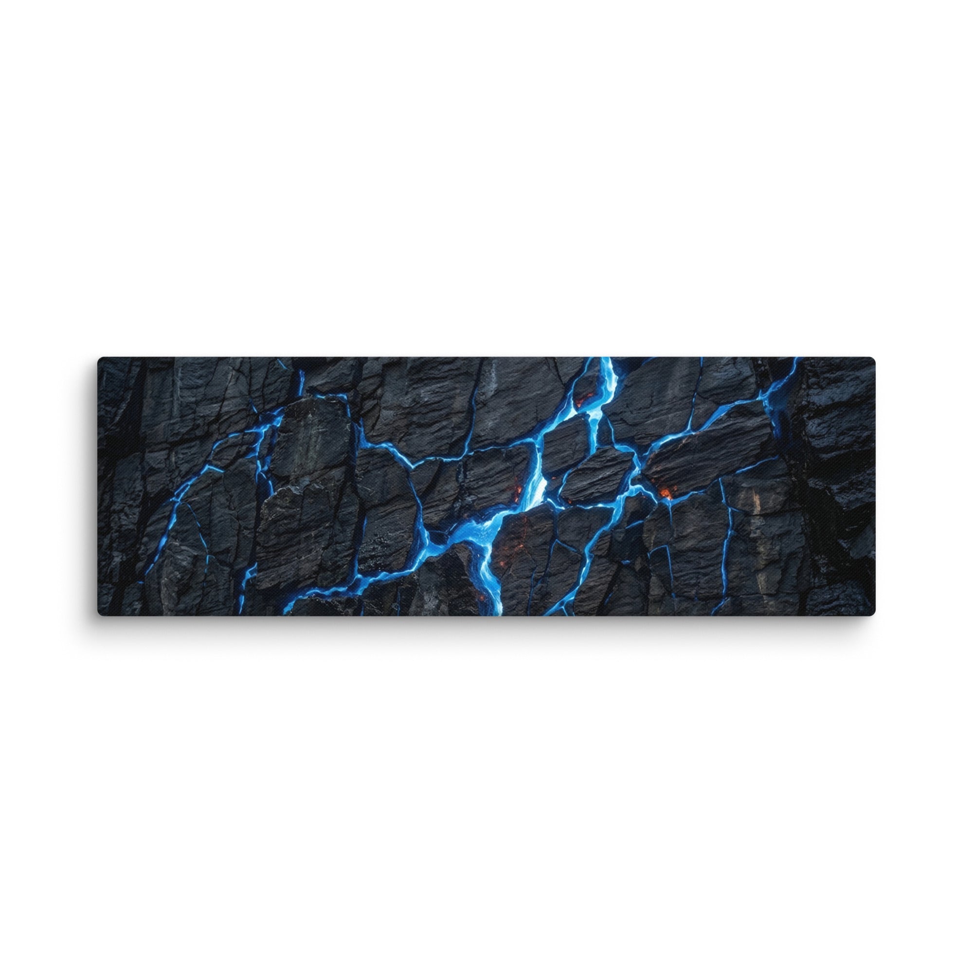Effusions canvas print with product details shown in 24 x 48 inch statement piece