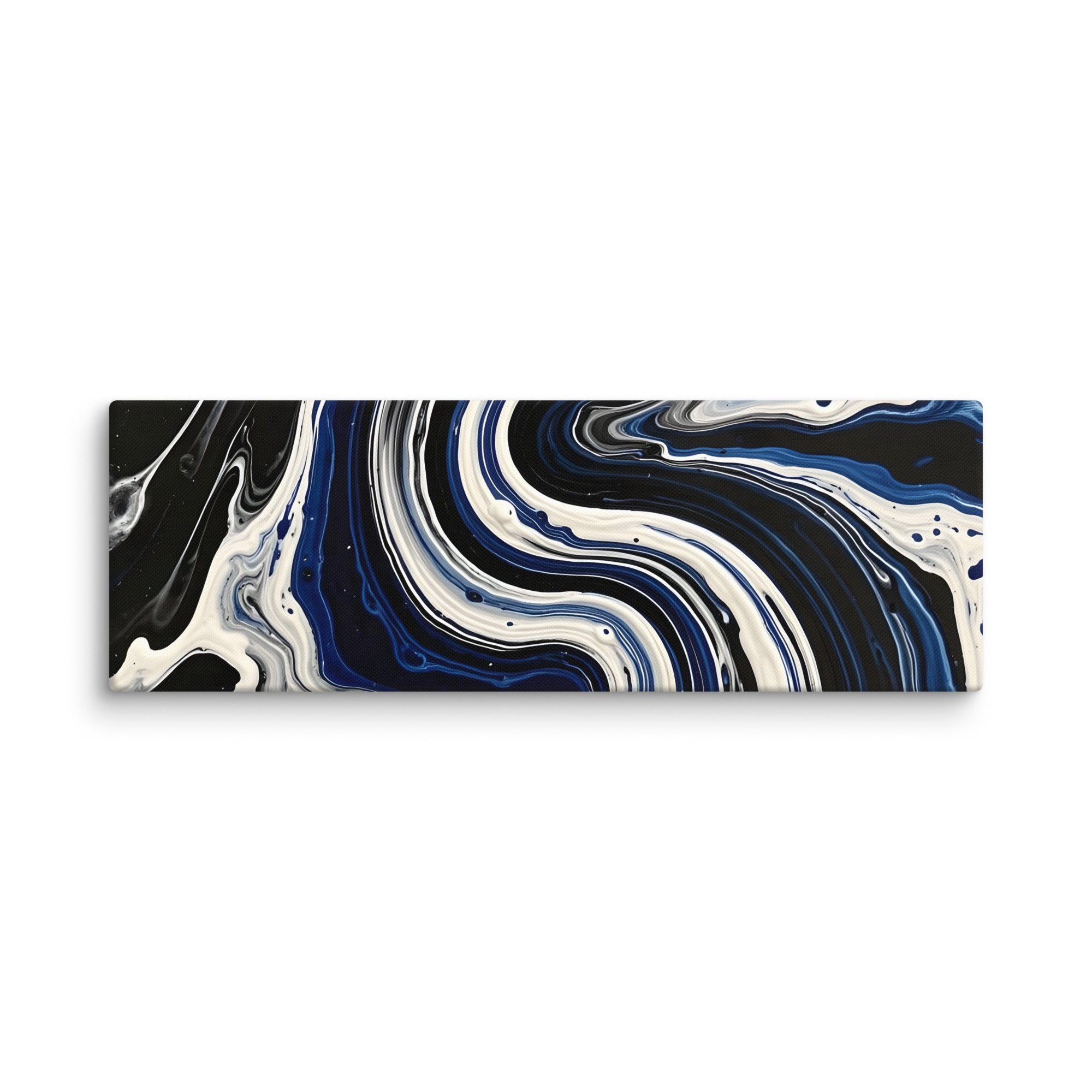 Midnight Surge canvas print with product details shown in 16 x 32 inch large size