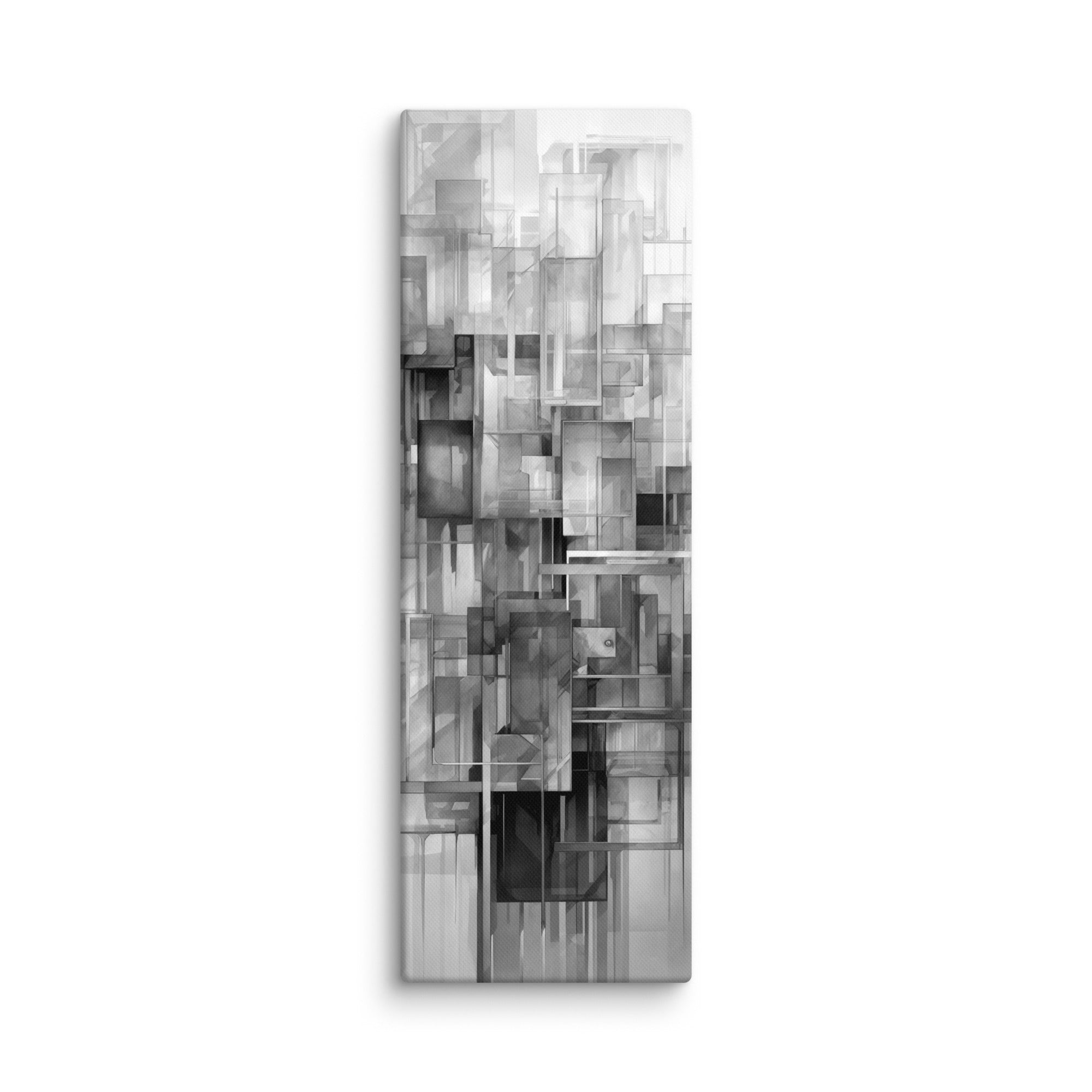 Yesterday canvas print with product details shown in 24 x 48 inch statement piece
