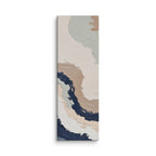 Loess shard canvas artwork with warm ochre, taupe and sandstone-like textures, shown on white.