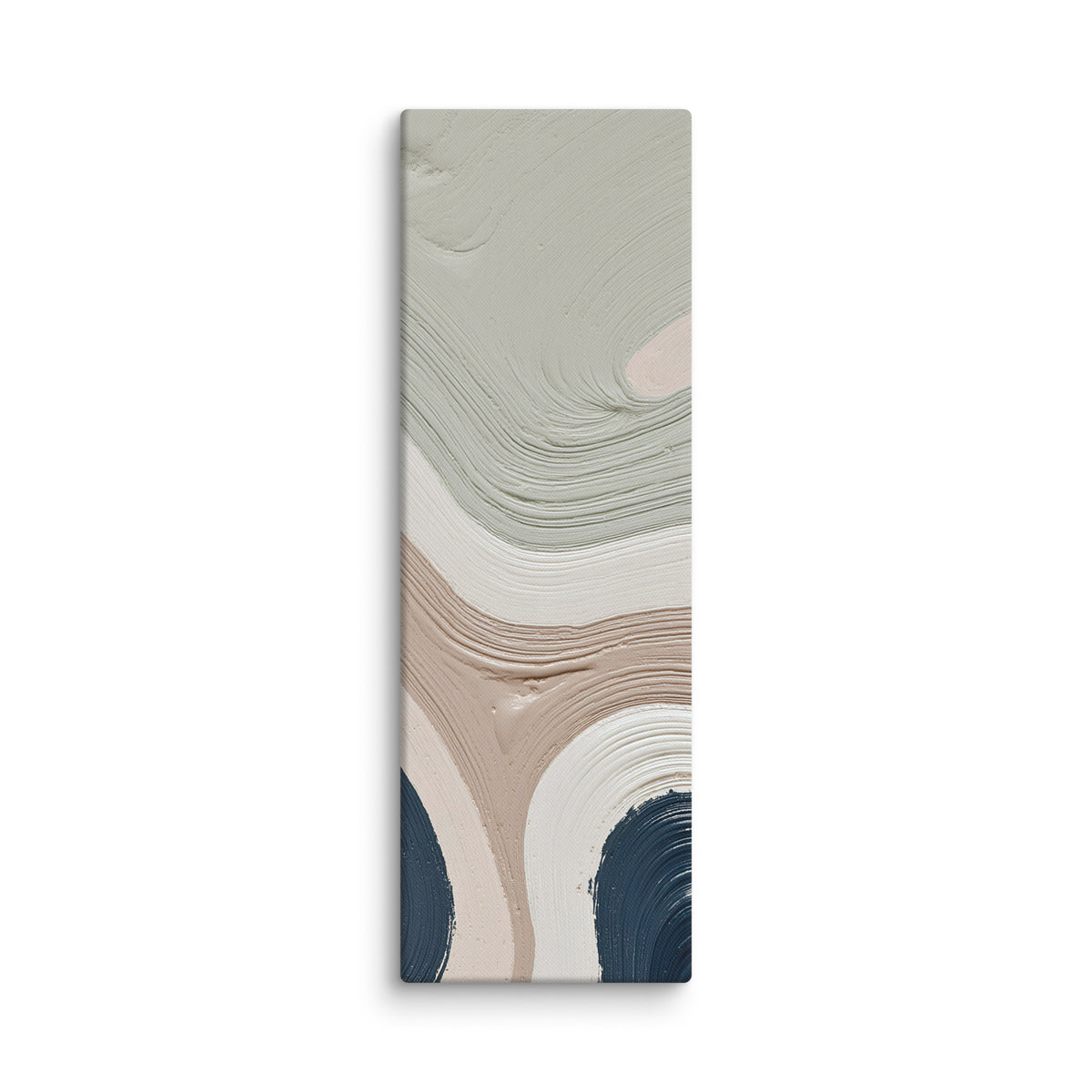 Talus shard canvas artwork with angular rock-like forms and deep charcoal contrasts, shown on white.