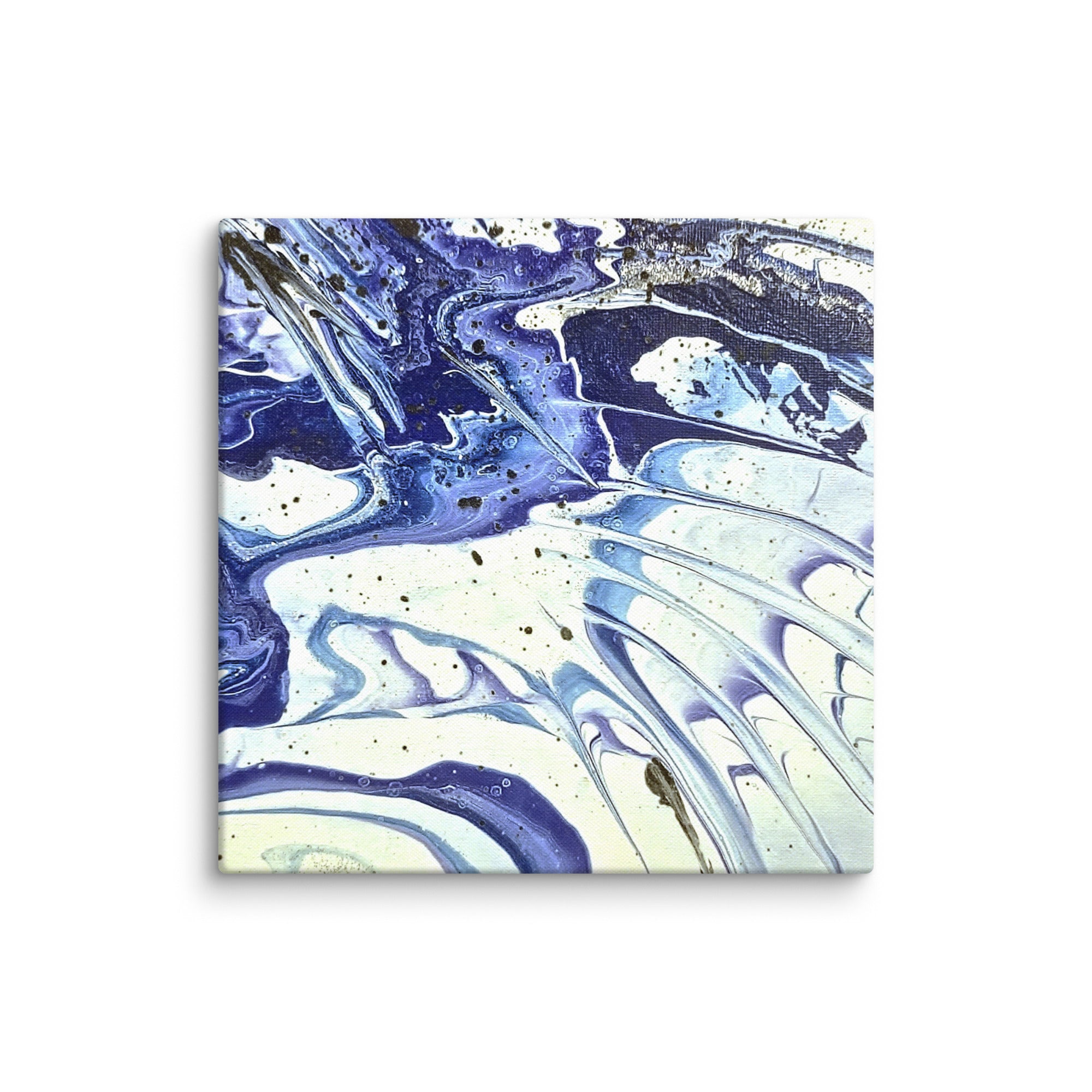 Cobalt canvas print product view in 20 x 20 inch universal size