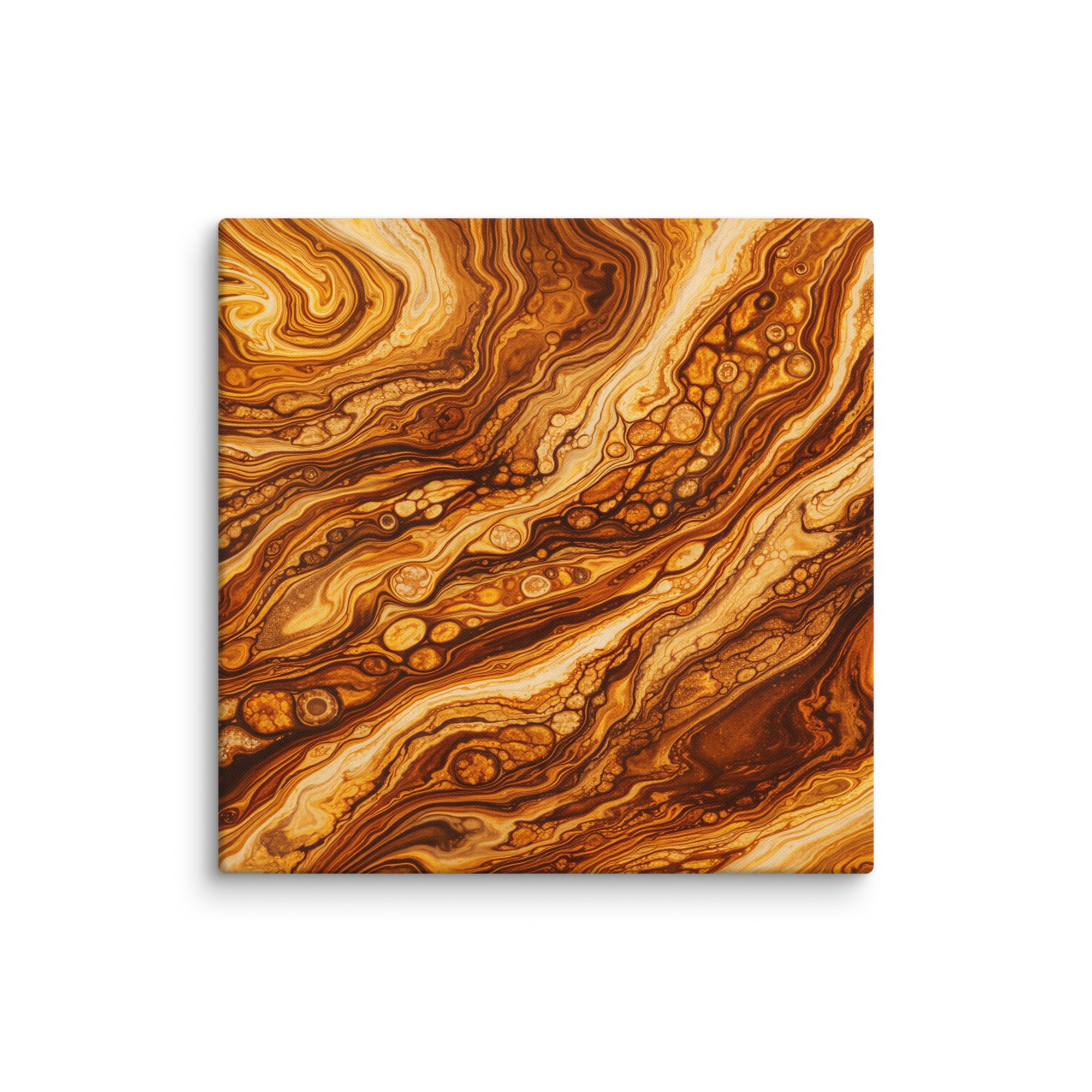 Molten Cells canvas print with product details shown in 20 x 24 inch large size