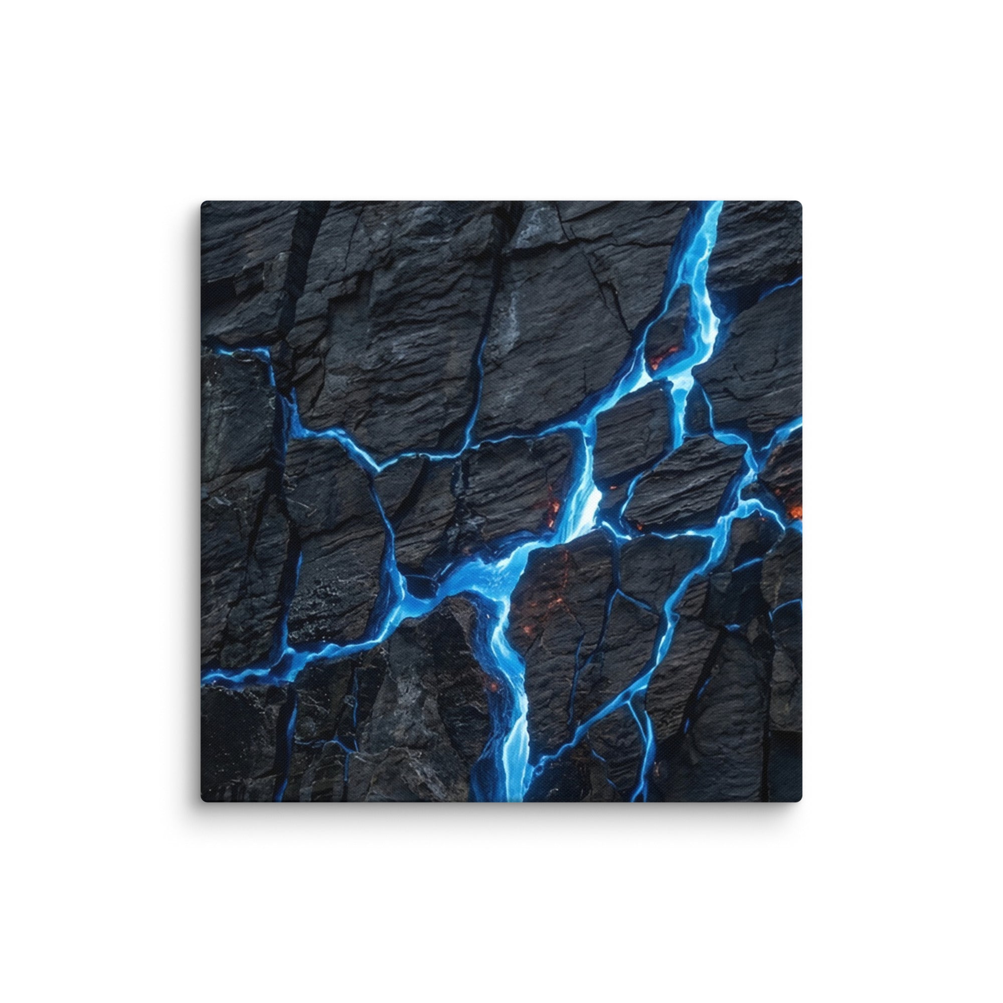 Effusions canvas print, wall display view in 26 x 26 inch large size