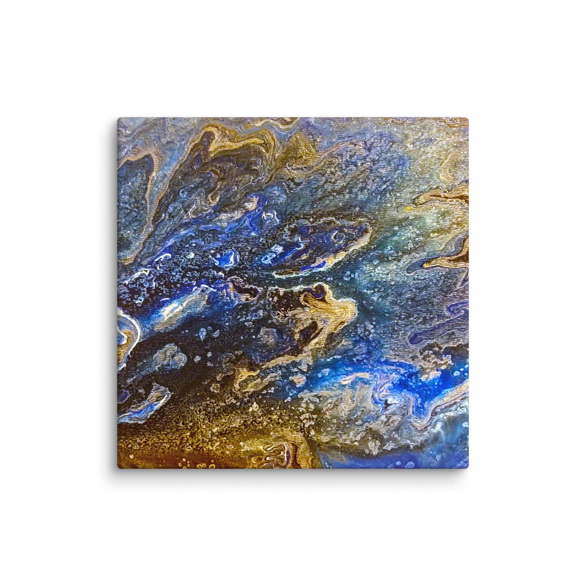 Distant Life canvas print, wall display view in 16 x 48 inch statement piece