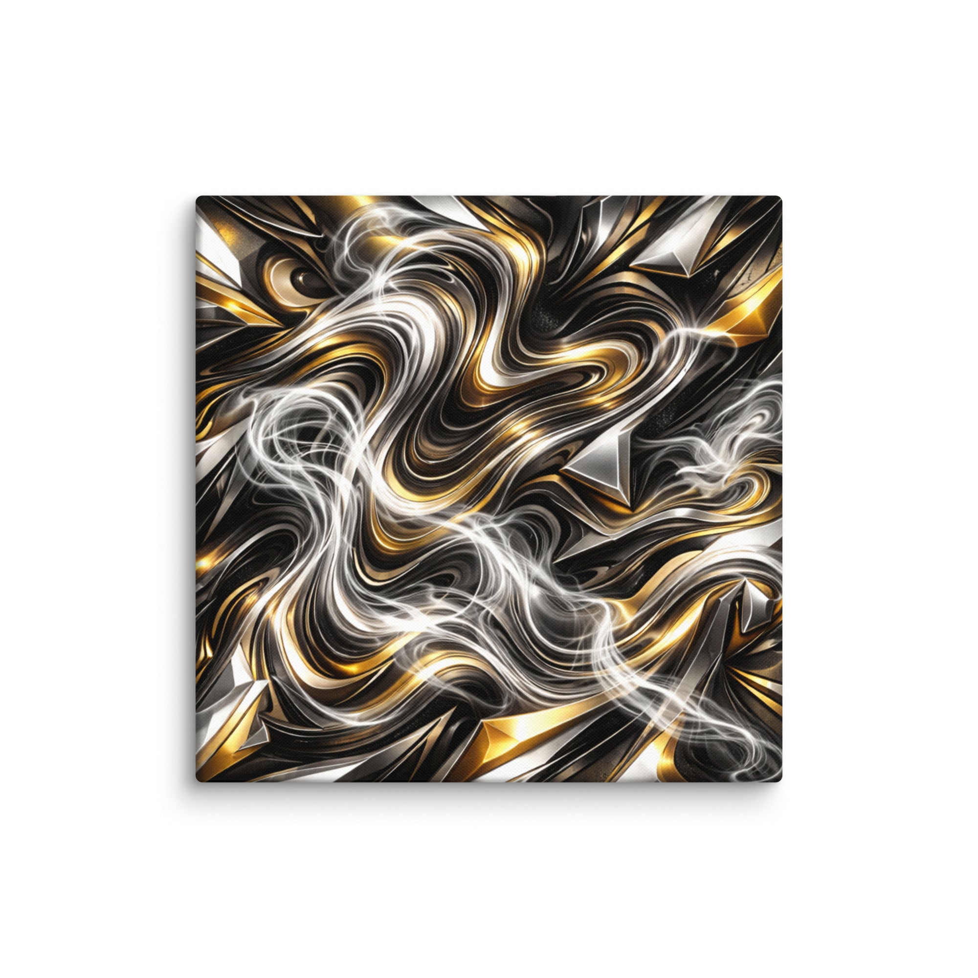 Ouro canvas print, wall display view in 16 x 48 inch statement piece