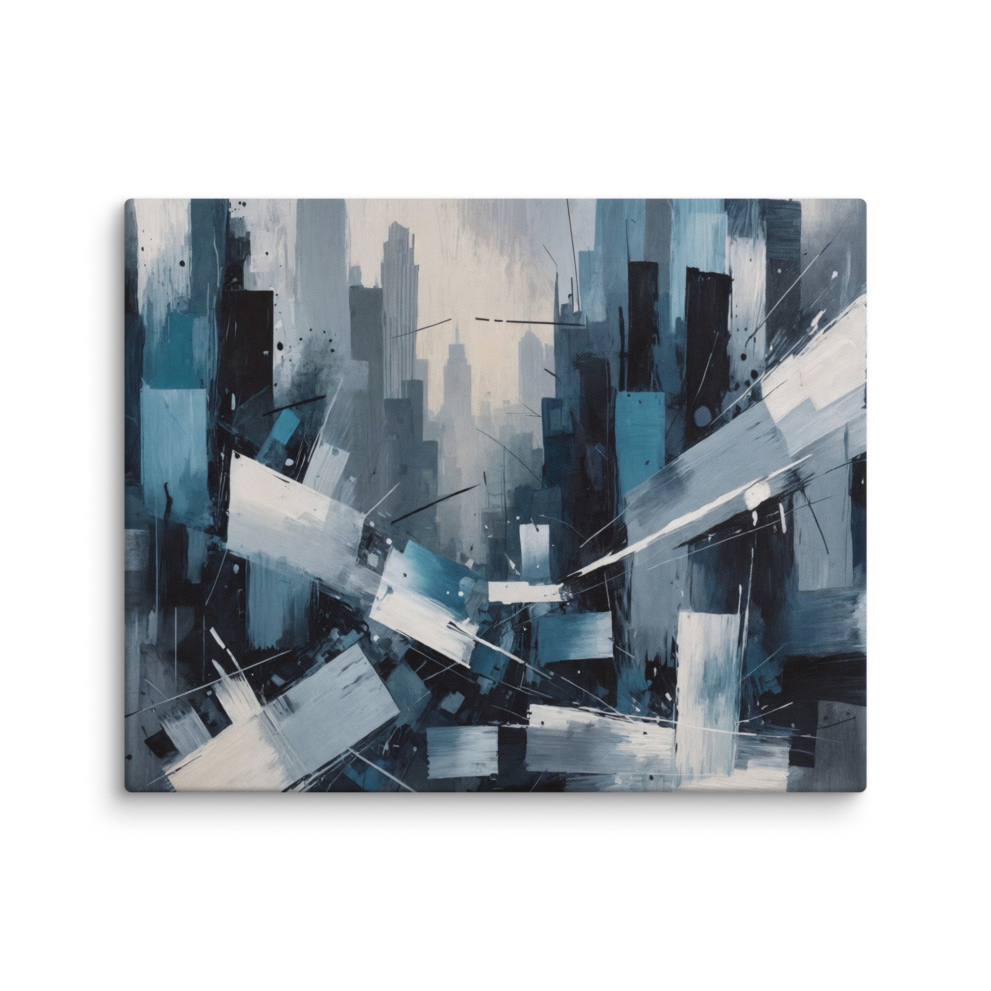 Zephyr wall art product image as a canvas skyline in 24 x 32 inch large size