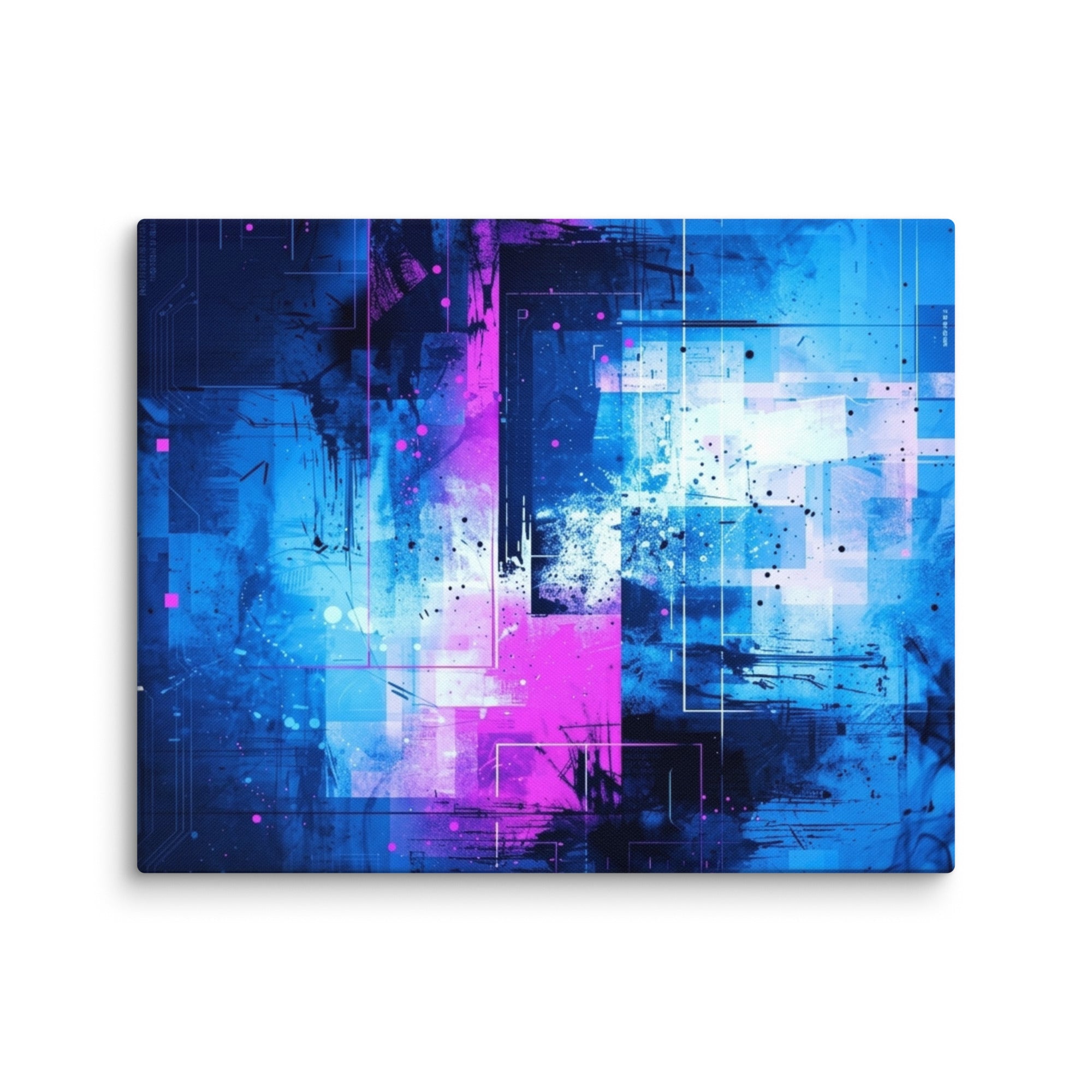 Canvas 'Neon wall art product image in 18 x 18 inch universal size