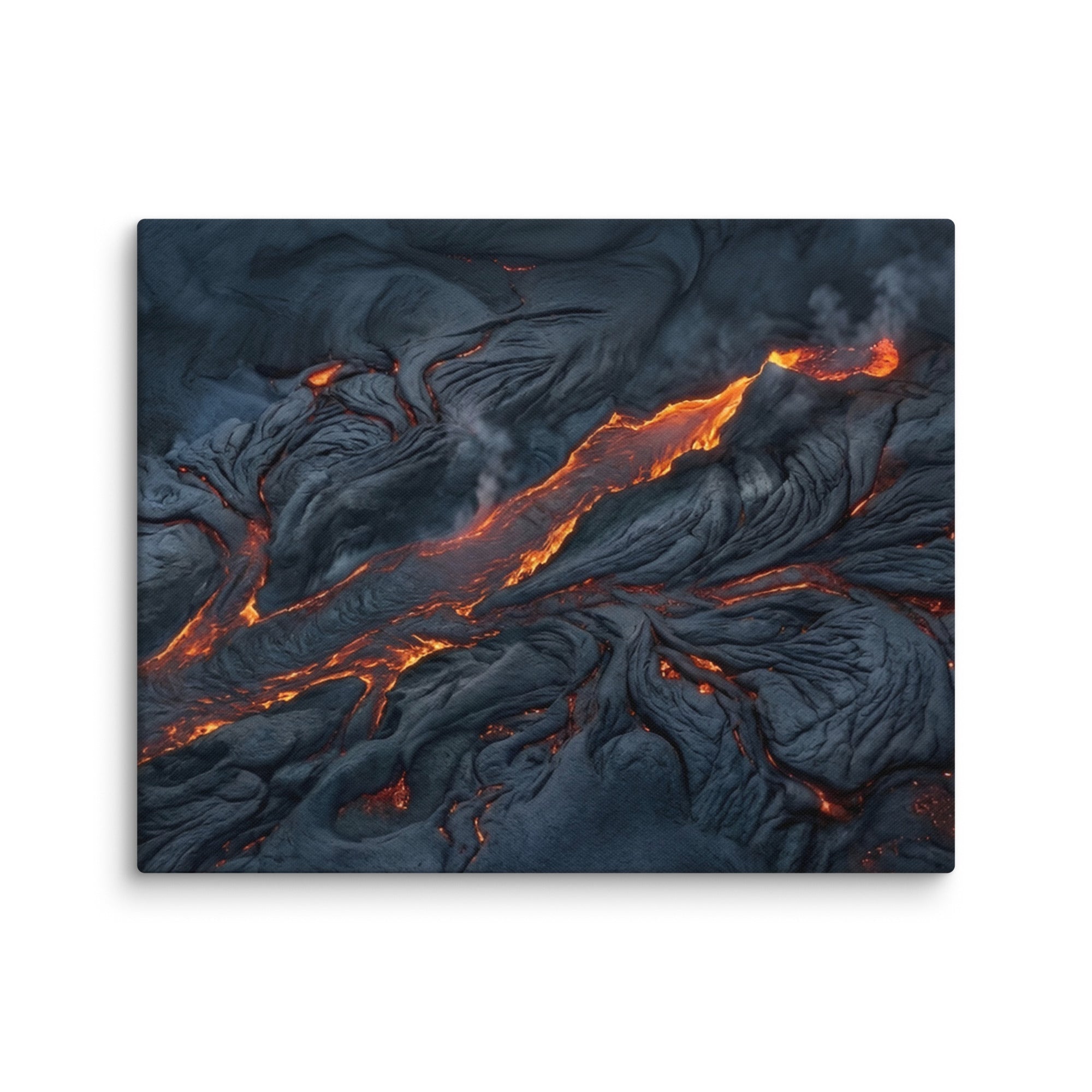 Molten canvas print with product details shown in 26 x 26 inch large size