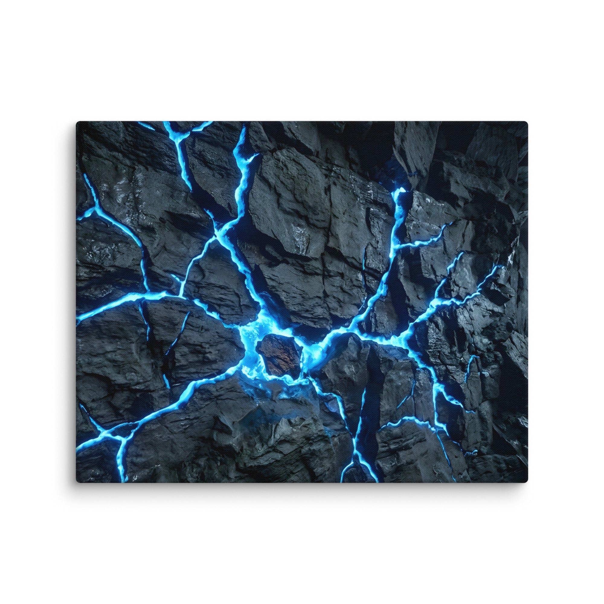 Vesicle canvas print shown in wall display view in 20 x 40 inch statement piece