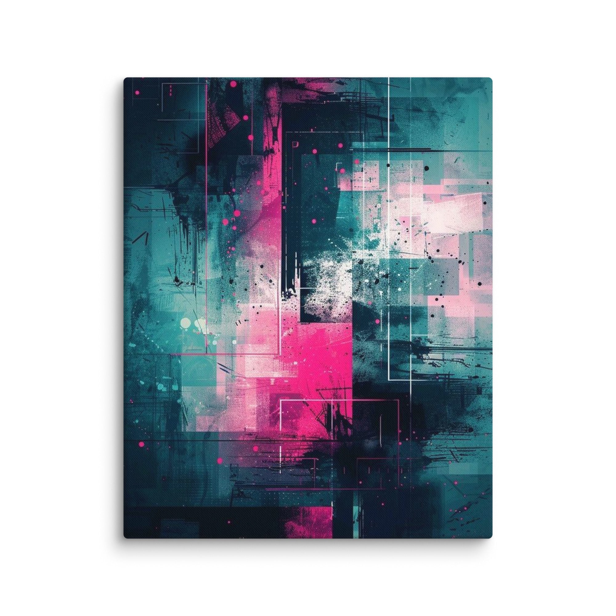 Neona canvas print shown in wall display view in 18 x 24 inch large size