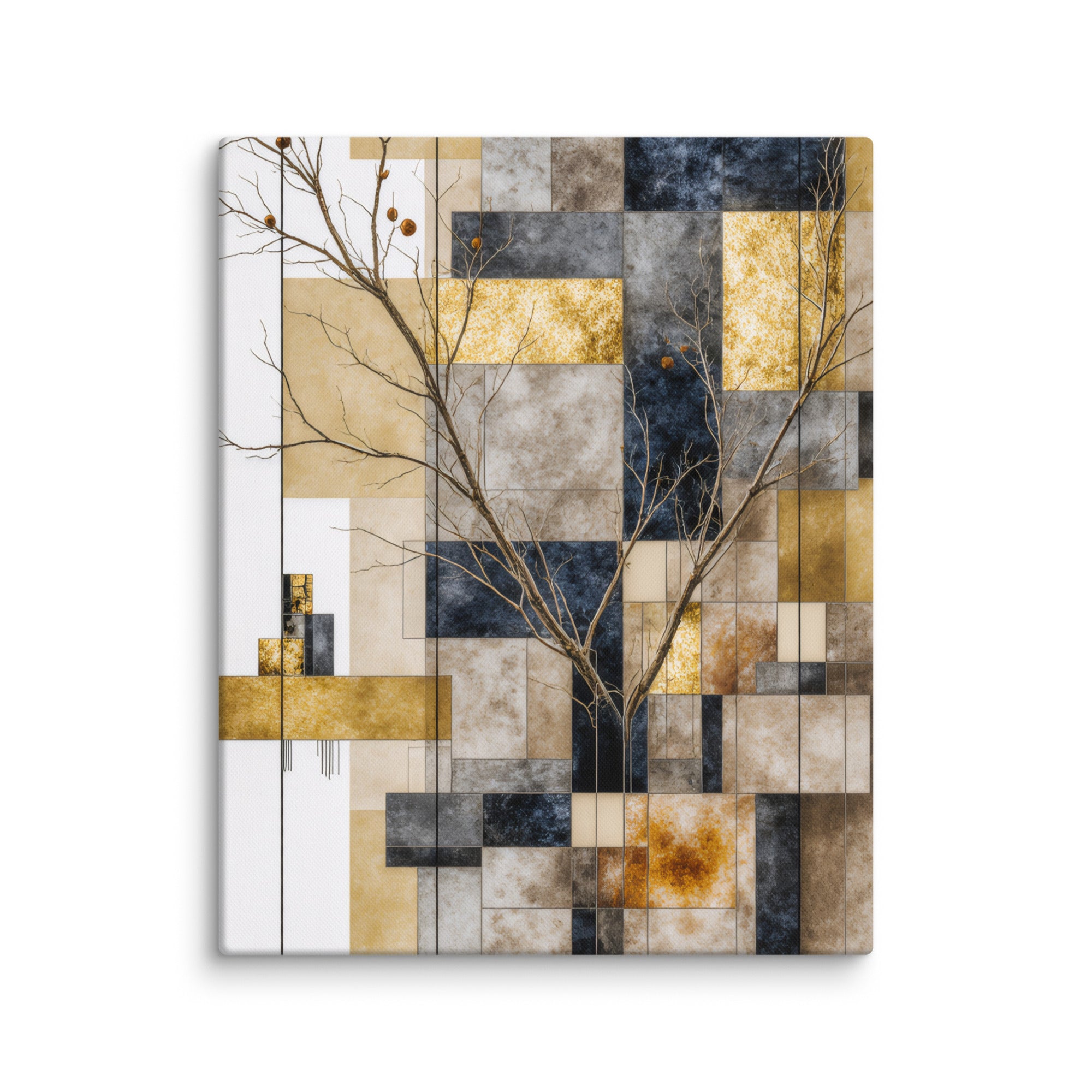 Solari canvas print shown in wall display view in 18 x 24 inch large size