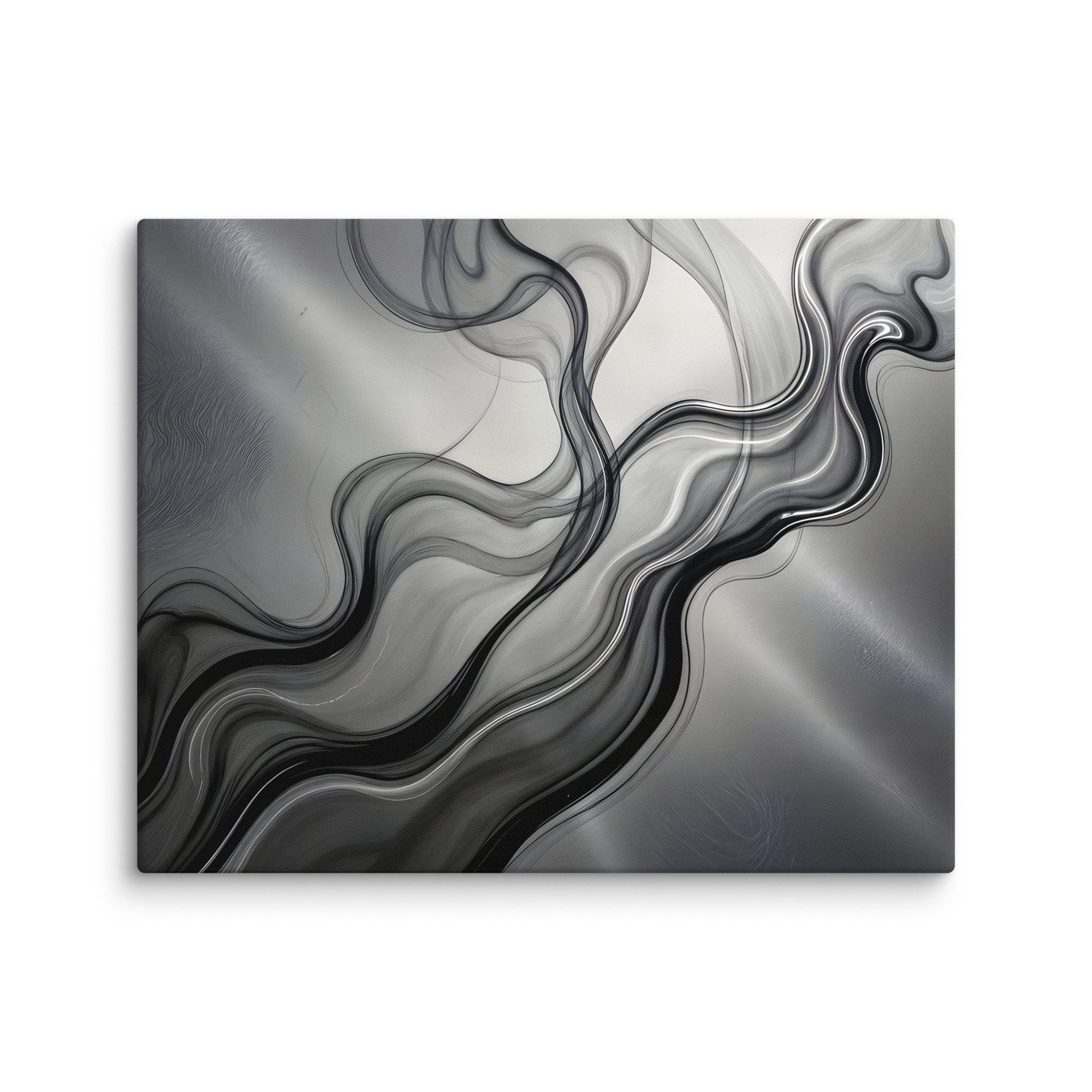 Smoke canvas print shown in wall display view in 18 x 24 inch large size