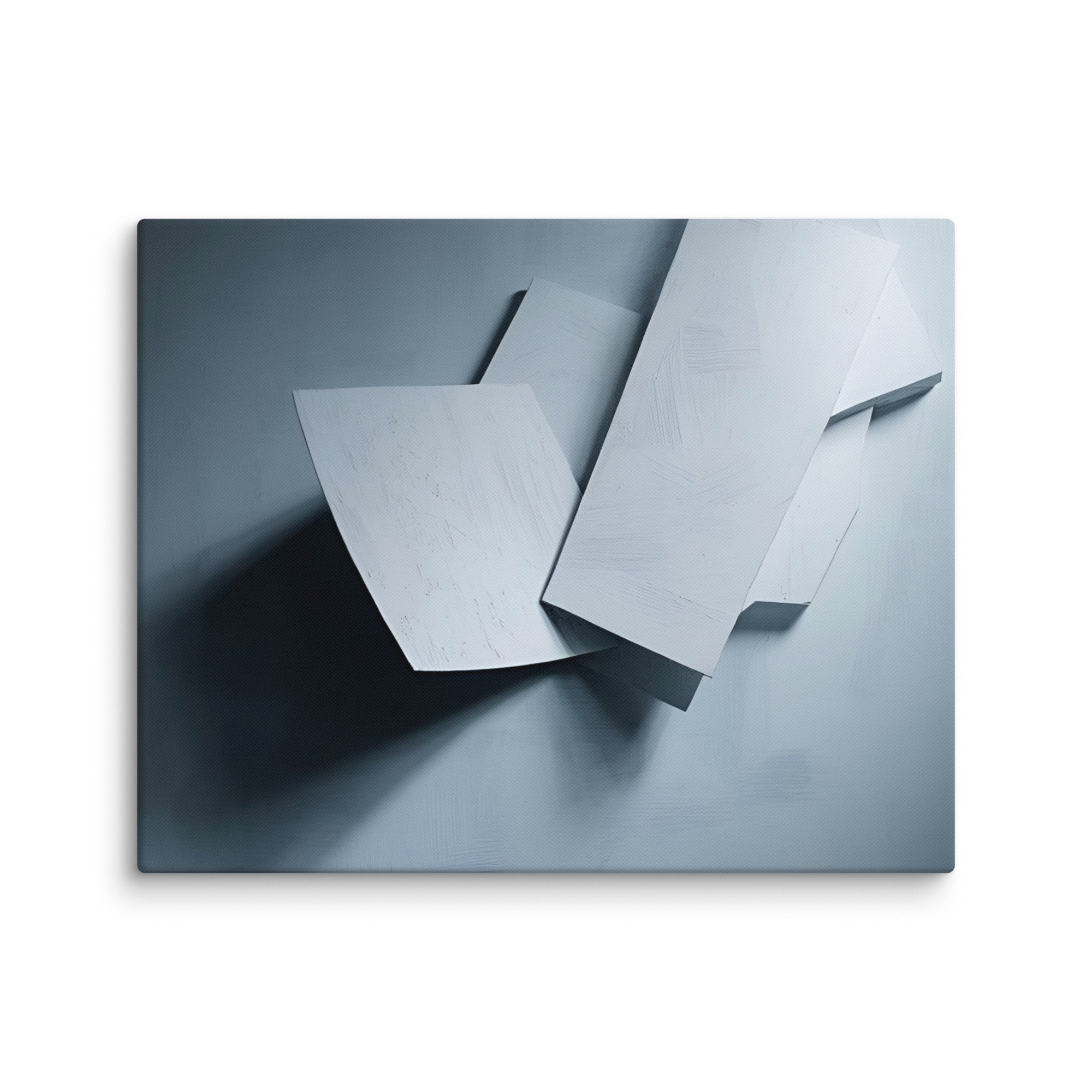 Silhouette canvas print shown in wall display view in 18 x 24 inch large size