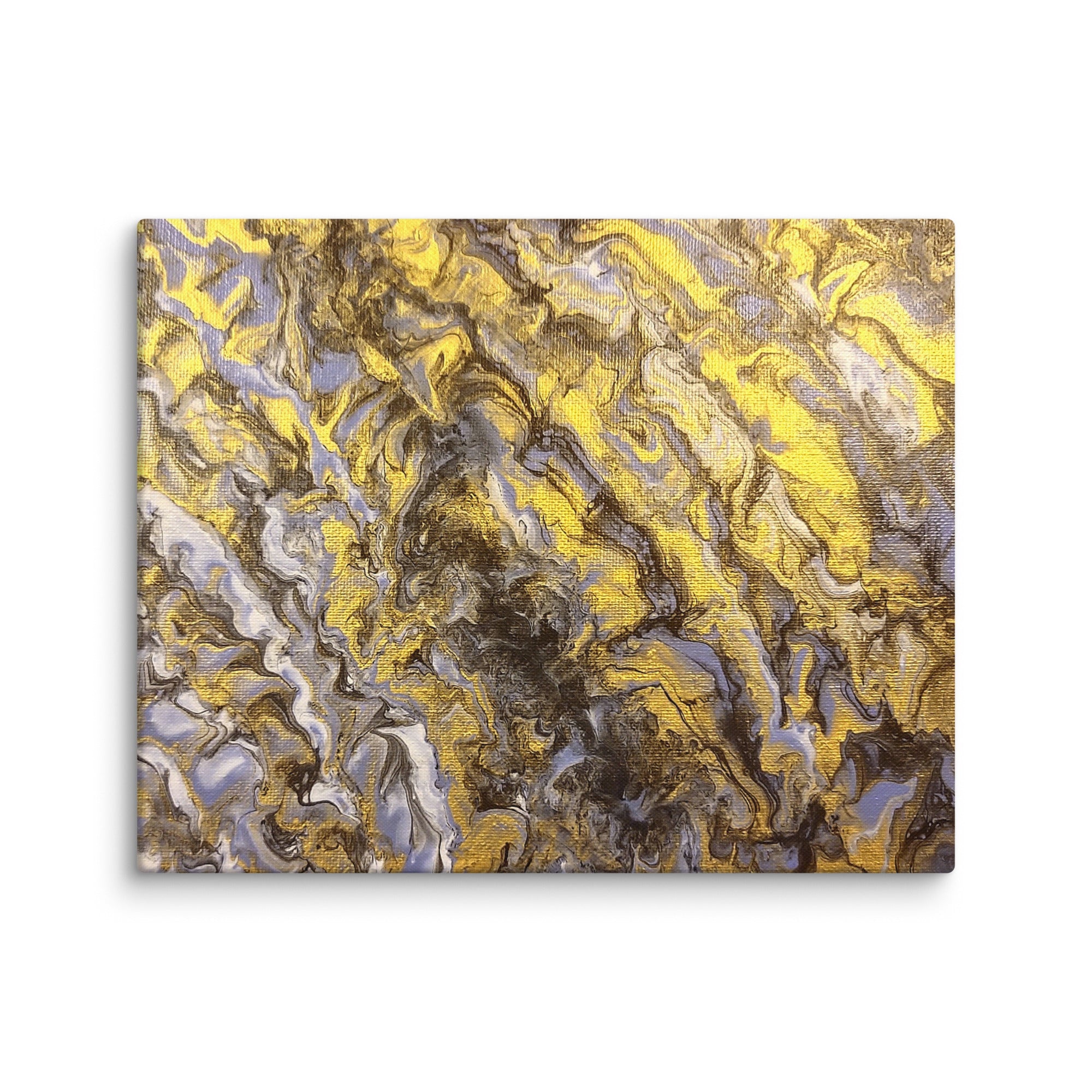 Gold Wave canvas print product image in 18 x 18 inch universal size