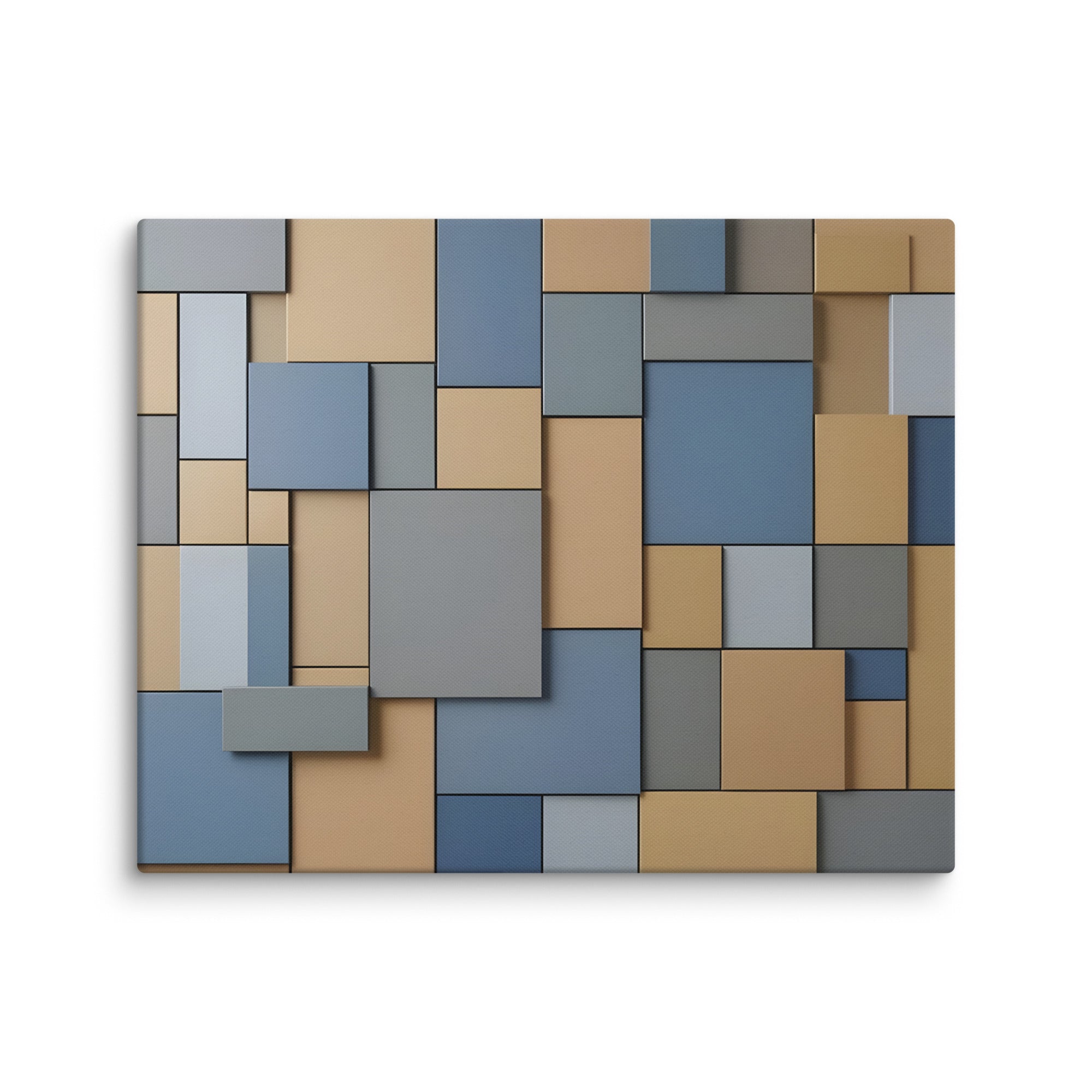 Agate canvas print shown in wall display view in 18 x 24 inch large size