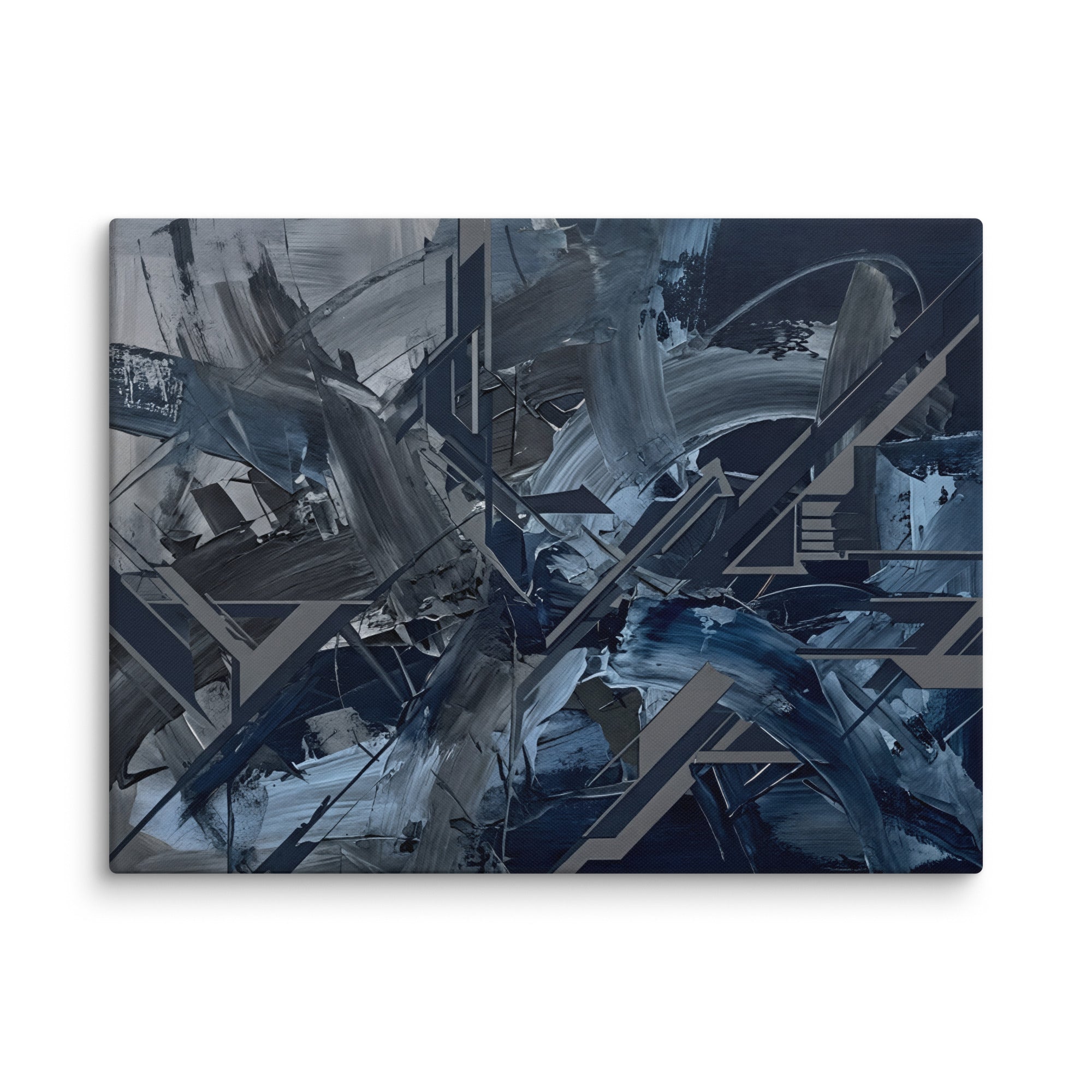 Torrent canvas urban shown in wall display view in 20 x 30 inch large size