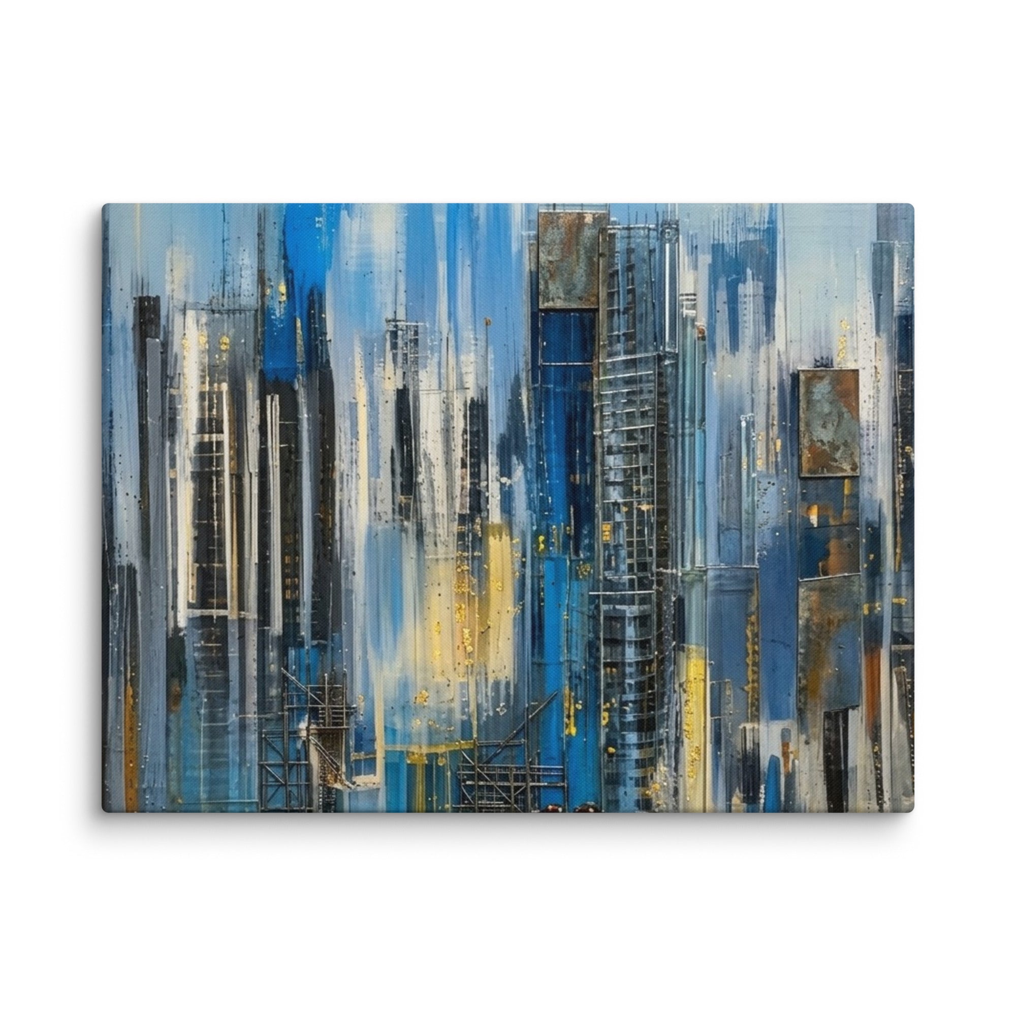 Facade wall art product image as a canvas print in 20 x 28 inch large size