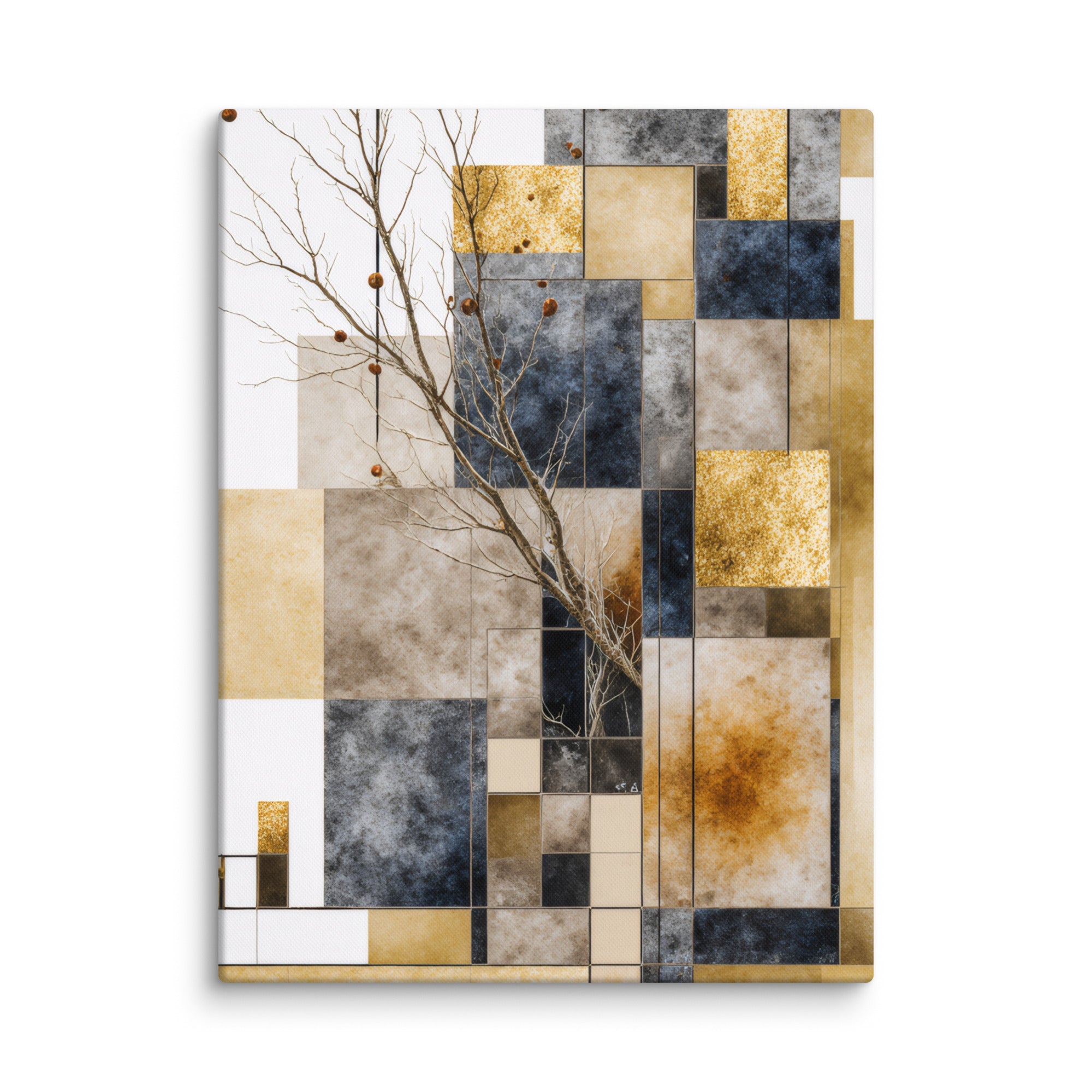 Scorie canvas print product mockup in 28 x 40 inch statement piece