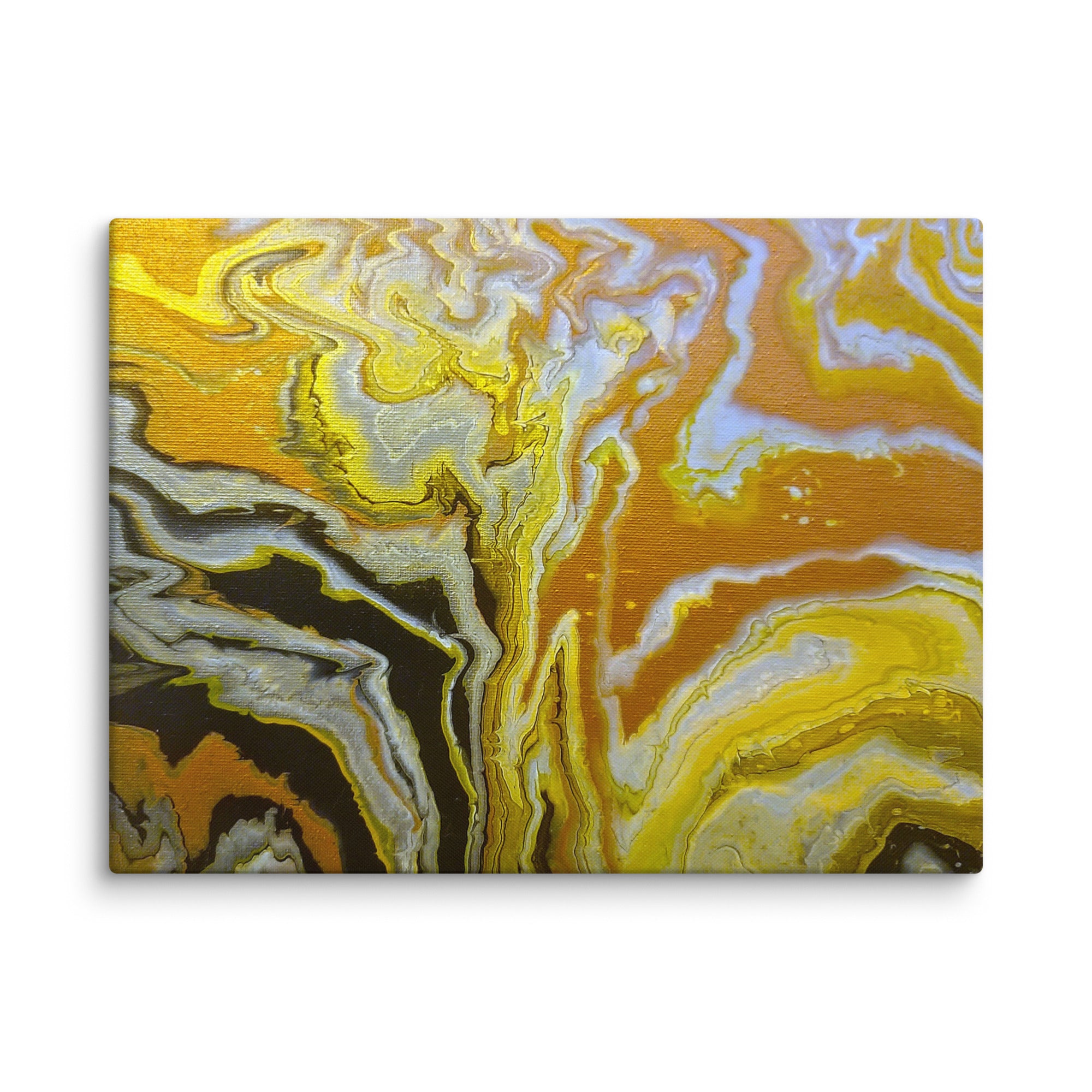 Golden Surge canvas print image for product listing in 28 x 28 inch large size