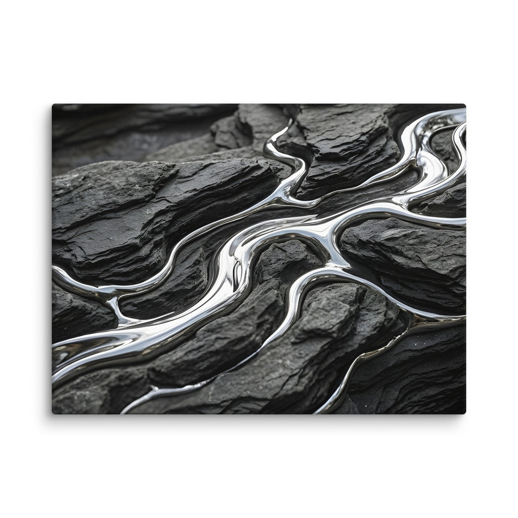 Basalt canvas print with product details shown in 20 x 24 inch large size