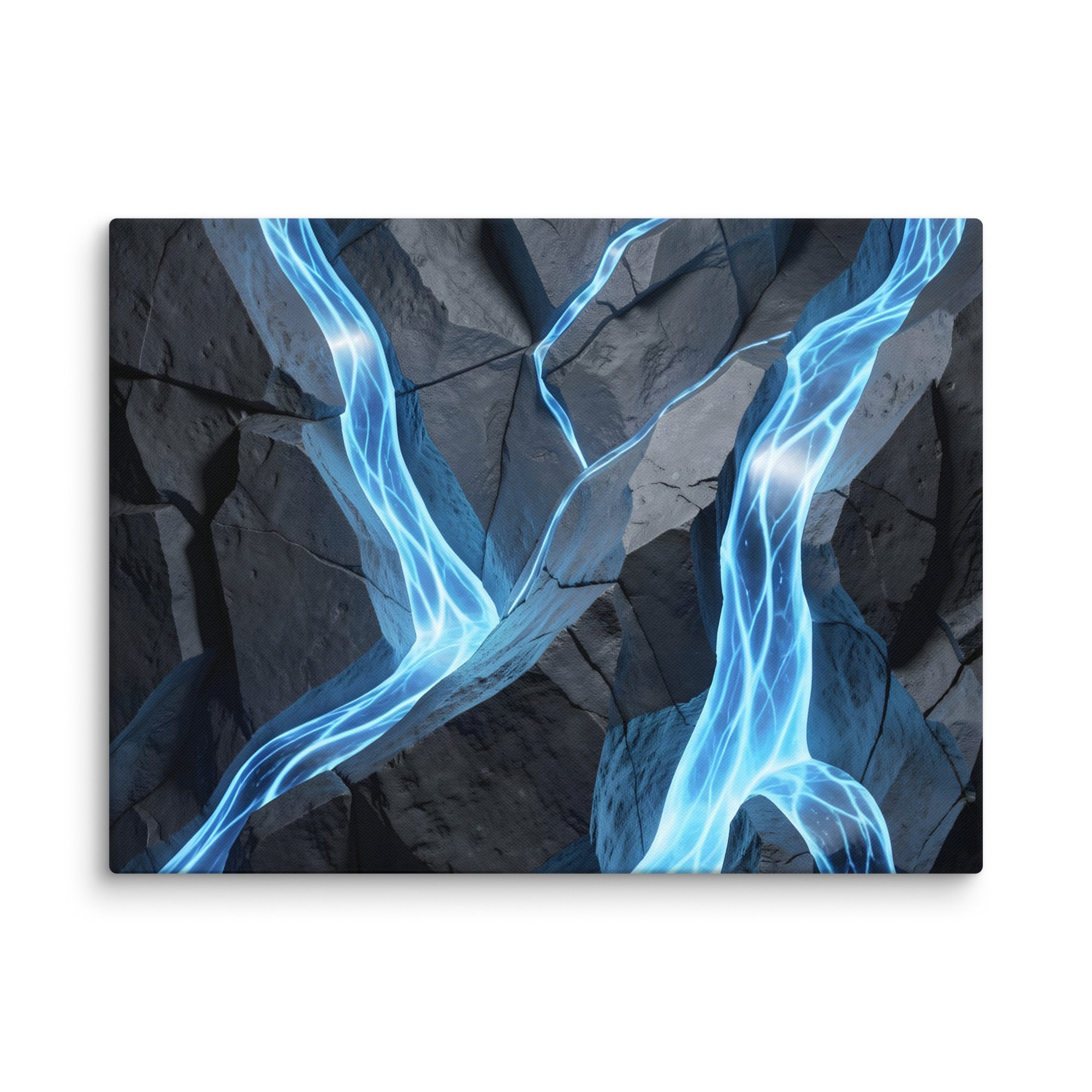 Tephra wall art product image as a canvas print in 20 x 60 inch statement piece