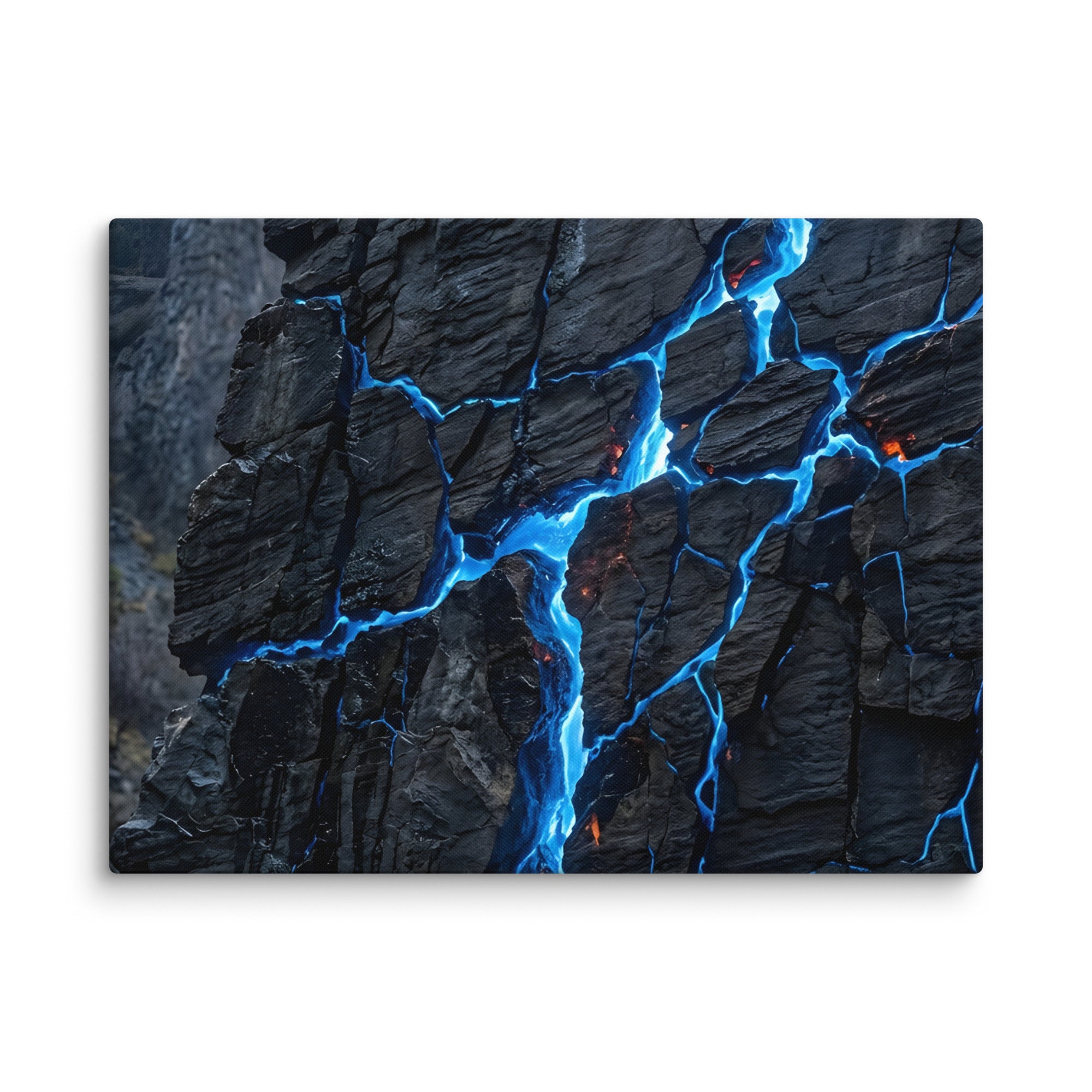 Xenolith wall art product image as a canvas print in 20 x 60 inch statement piece