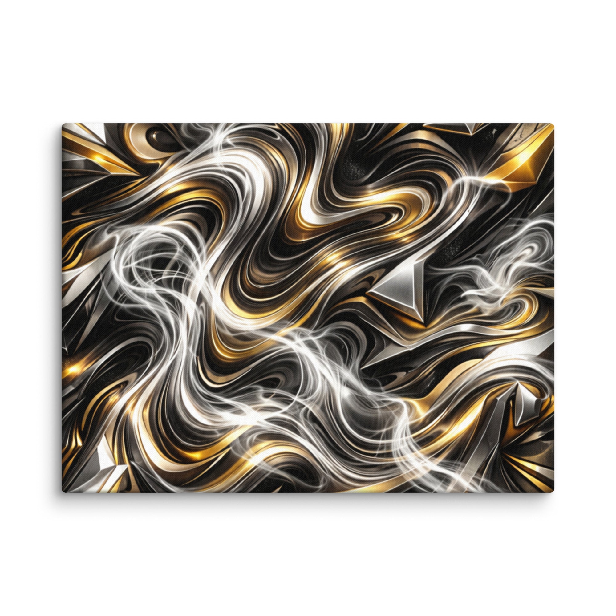 Ouro canvas print shown in wall display view in 18 x 24 inch large size