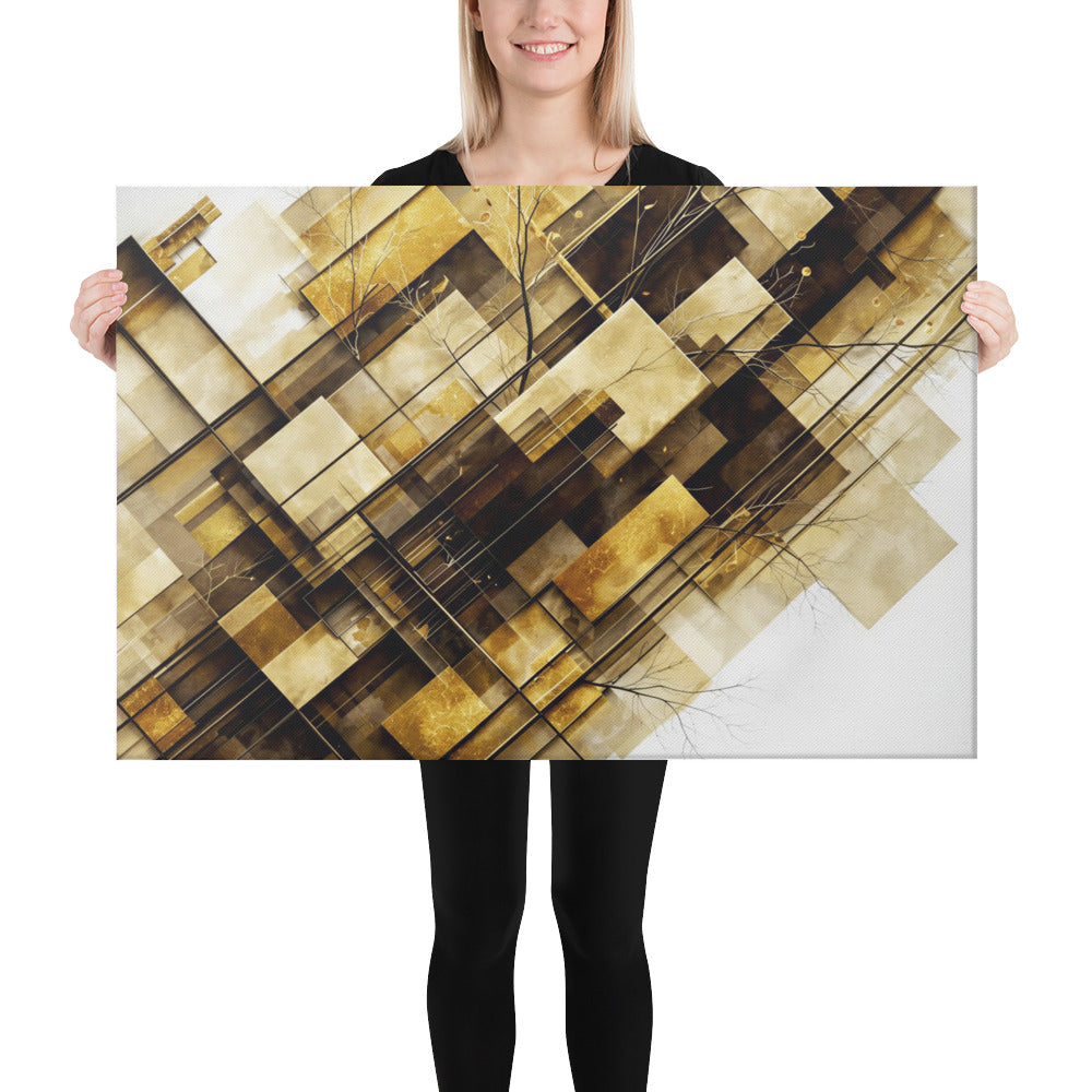 Helios framed canvas print product view in 16 x 20 inch universal size