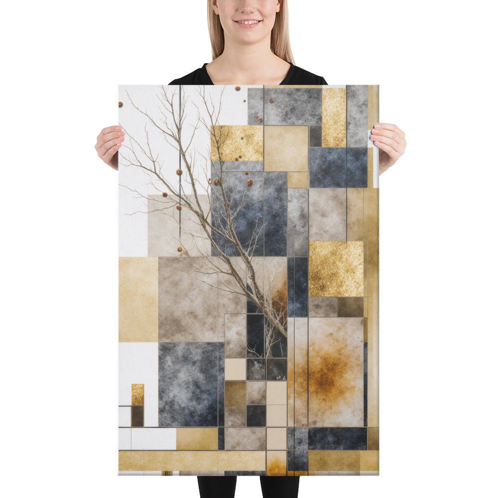 Scorie canvas print product mockup in 16 x 24 inch universal size